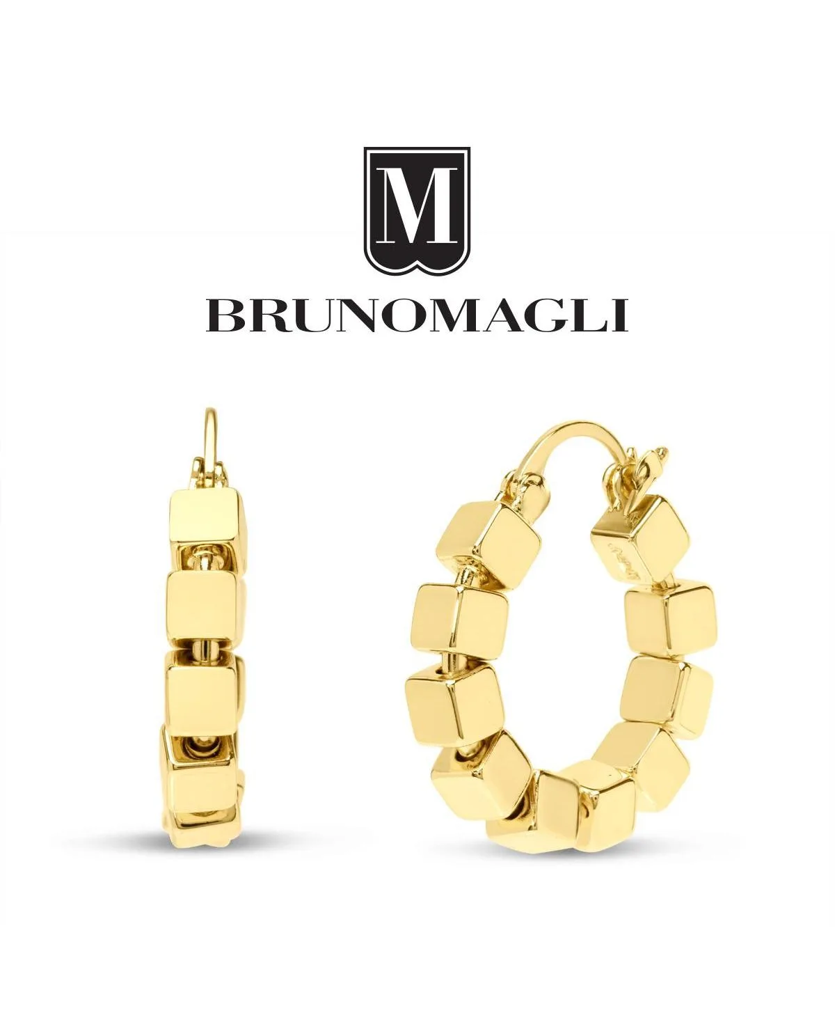 Gold-Tone Dangle Mirabella Hoop Earrings