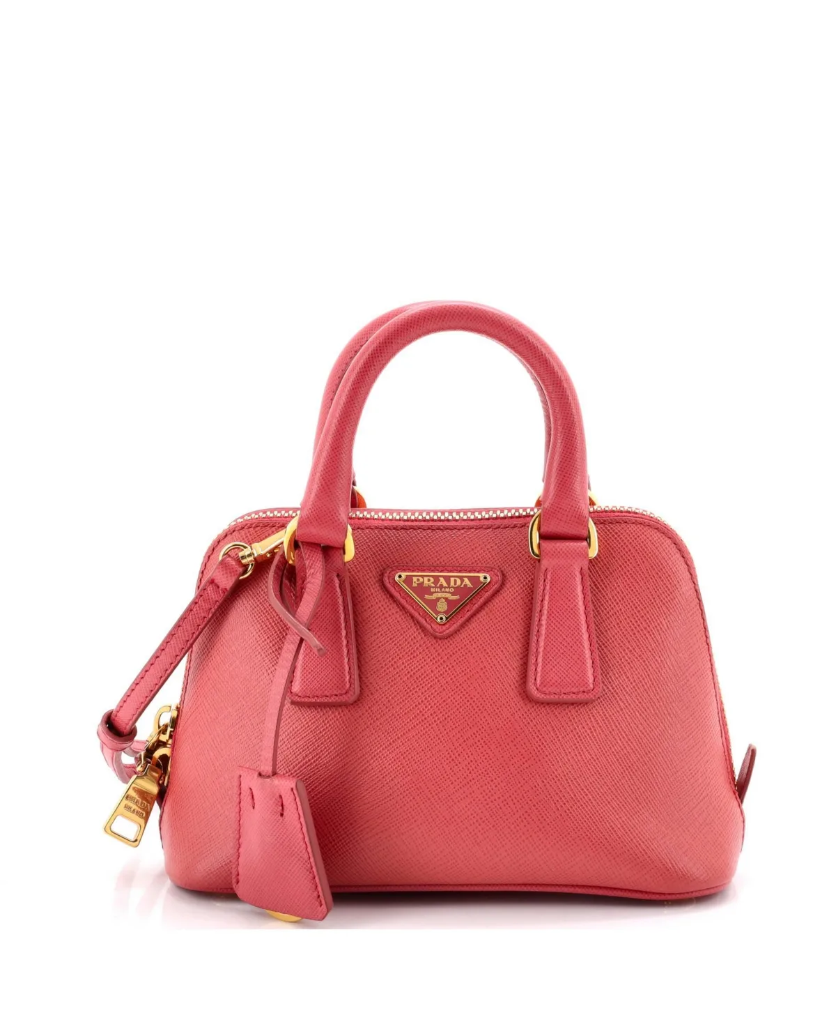 Pre-Owned Prada Mini Promenade Bag Saffiano Leather by Prada