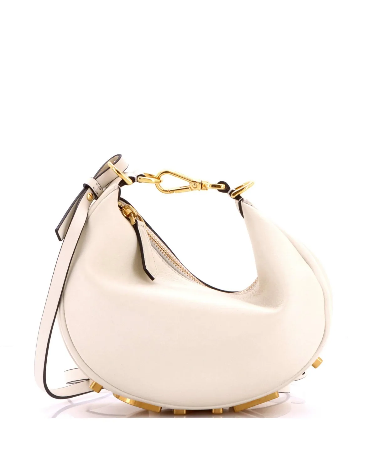 Pre-Owned Fendi Mini Fendigraphy Bag Leather by FENDI
