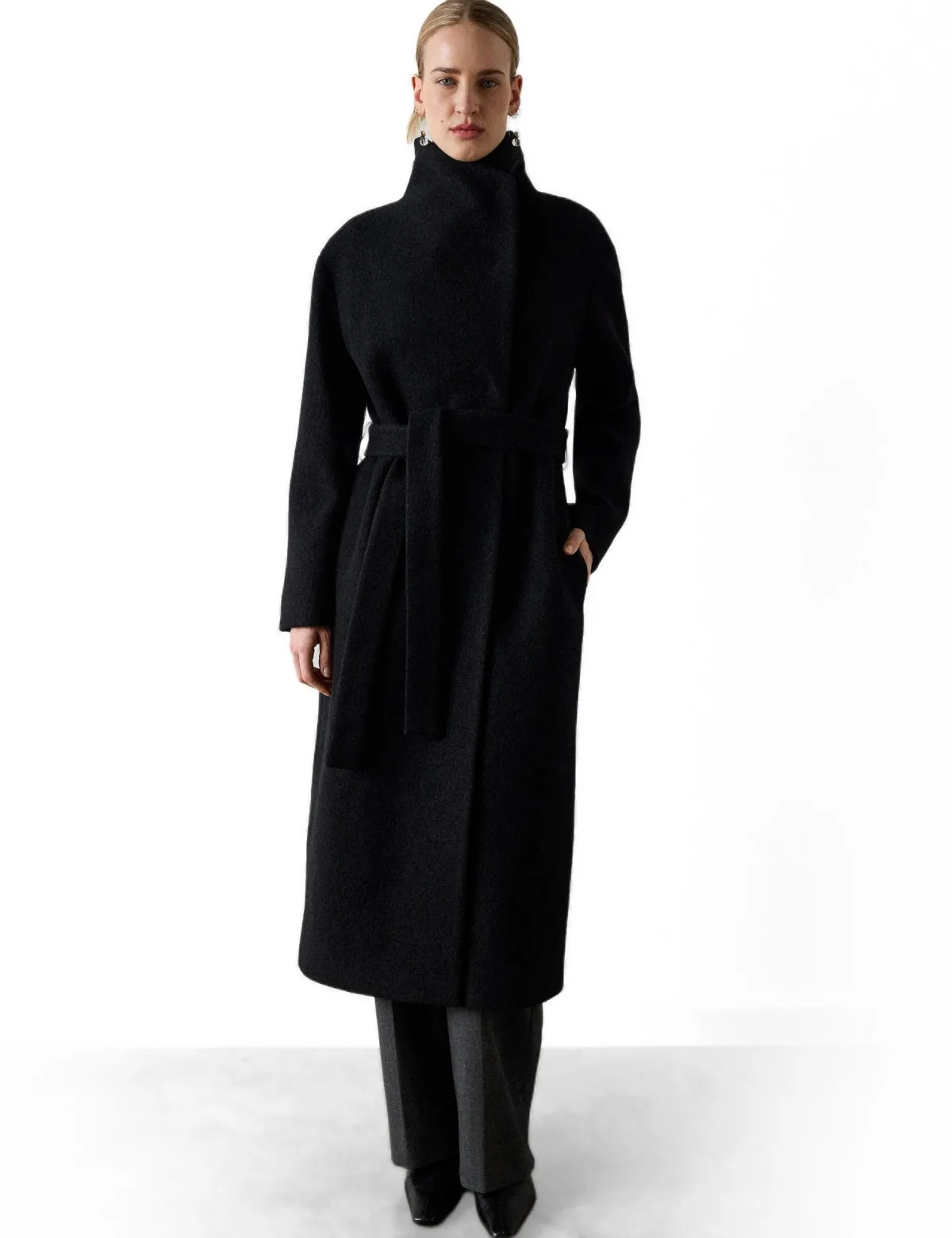 Funnel Belted Wrap Coat by Whistles