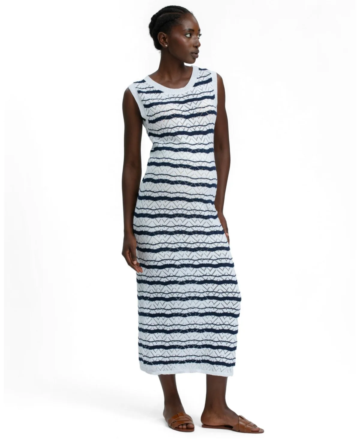 Paraggi Pointelle Knit Maxi Dress by Pietro Brunelli Maternity