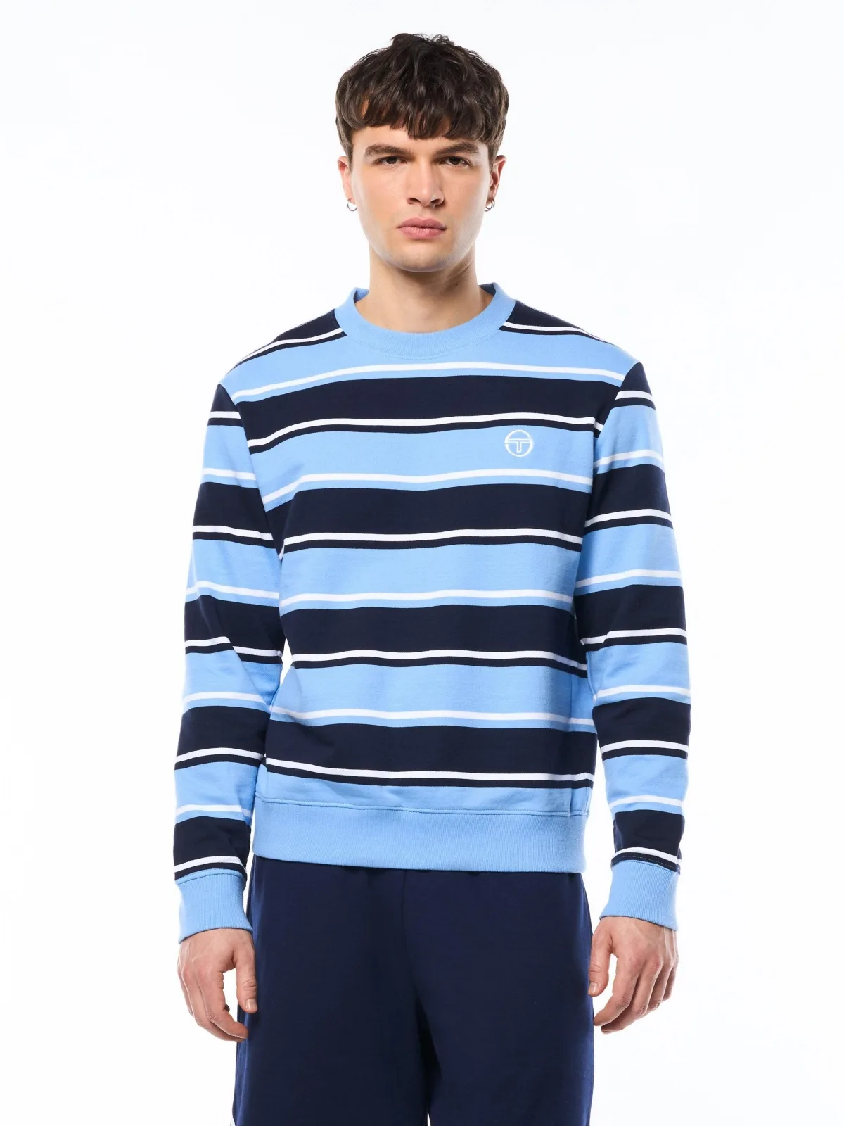 Strisce Stripe Crewneck by Sergio Tacchini
