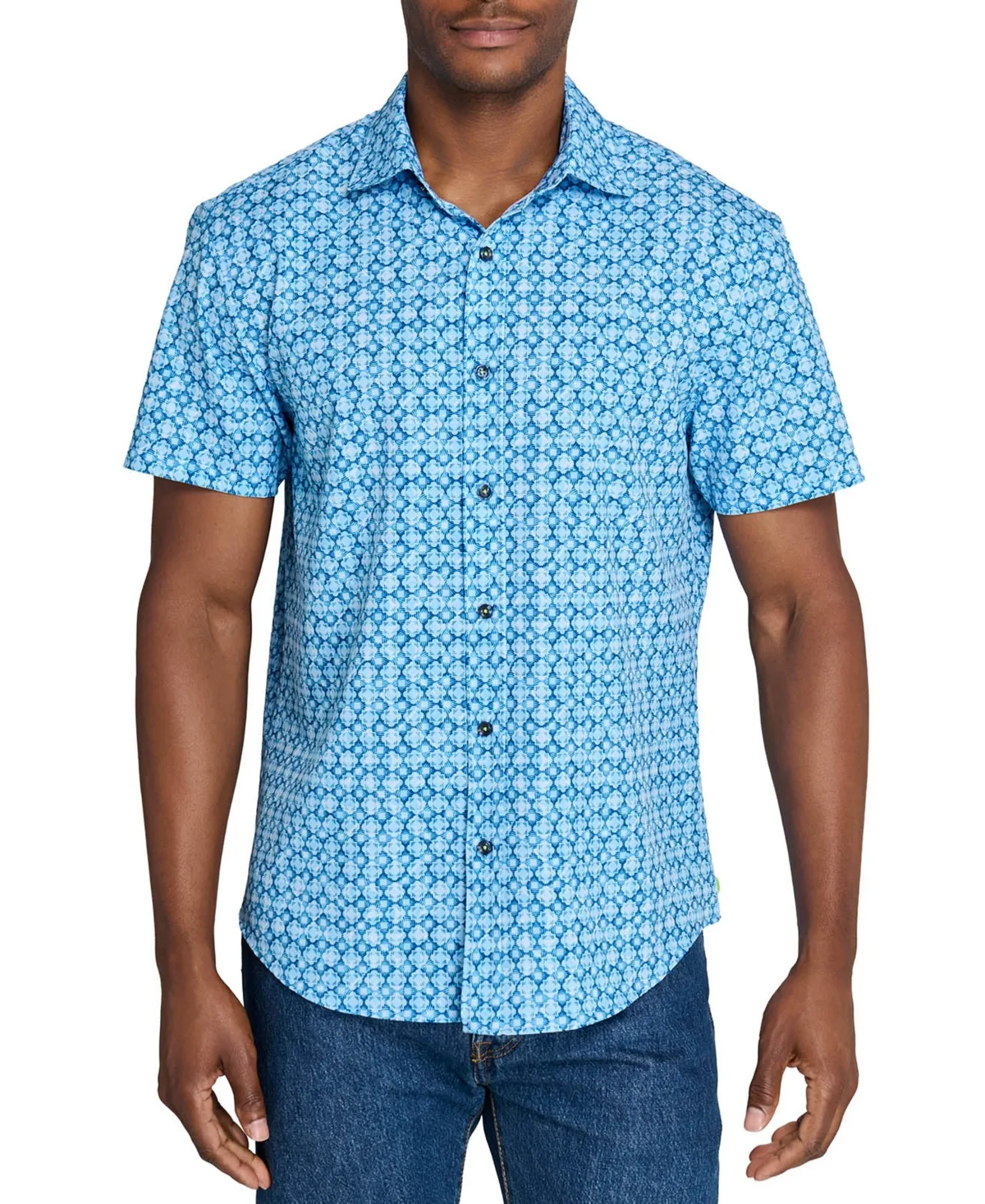 Regular Fit Tidal Pulse Performance Short Sleeve Shirt by Society of Threads