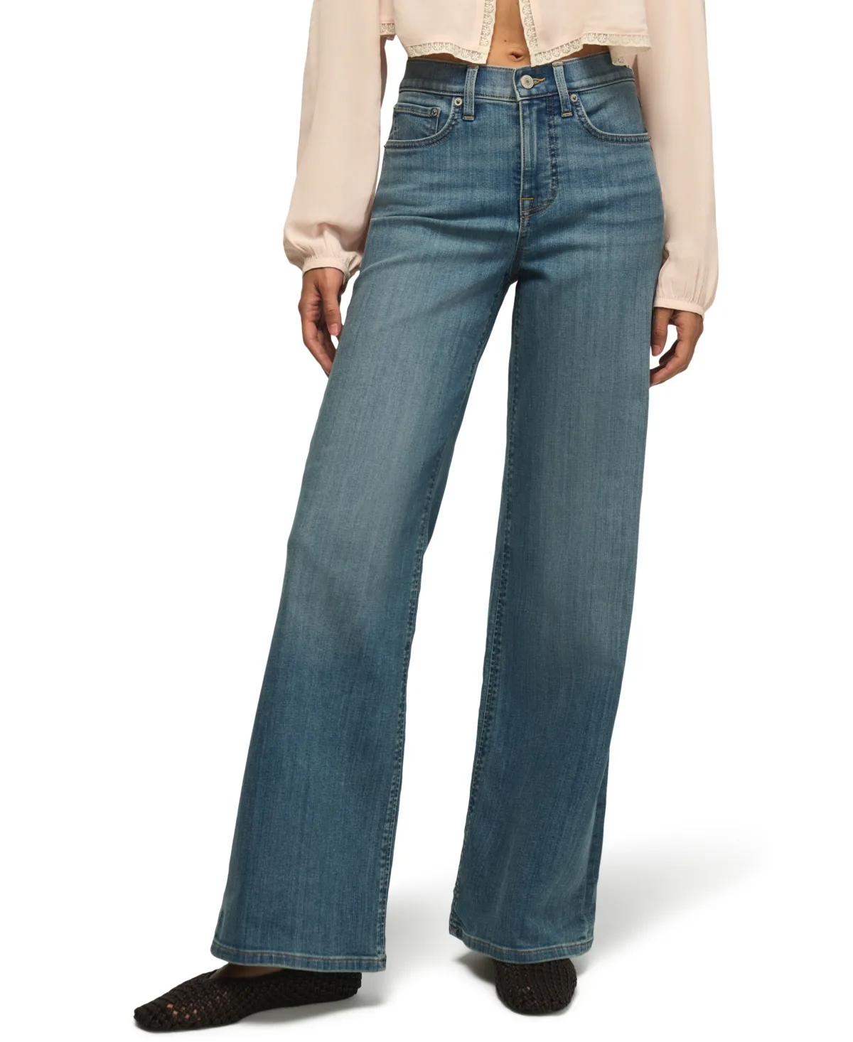 Stevie High-Rise Wide-Leg Jeans by Lucky Brand