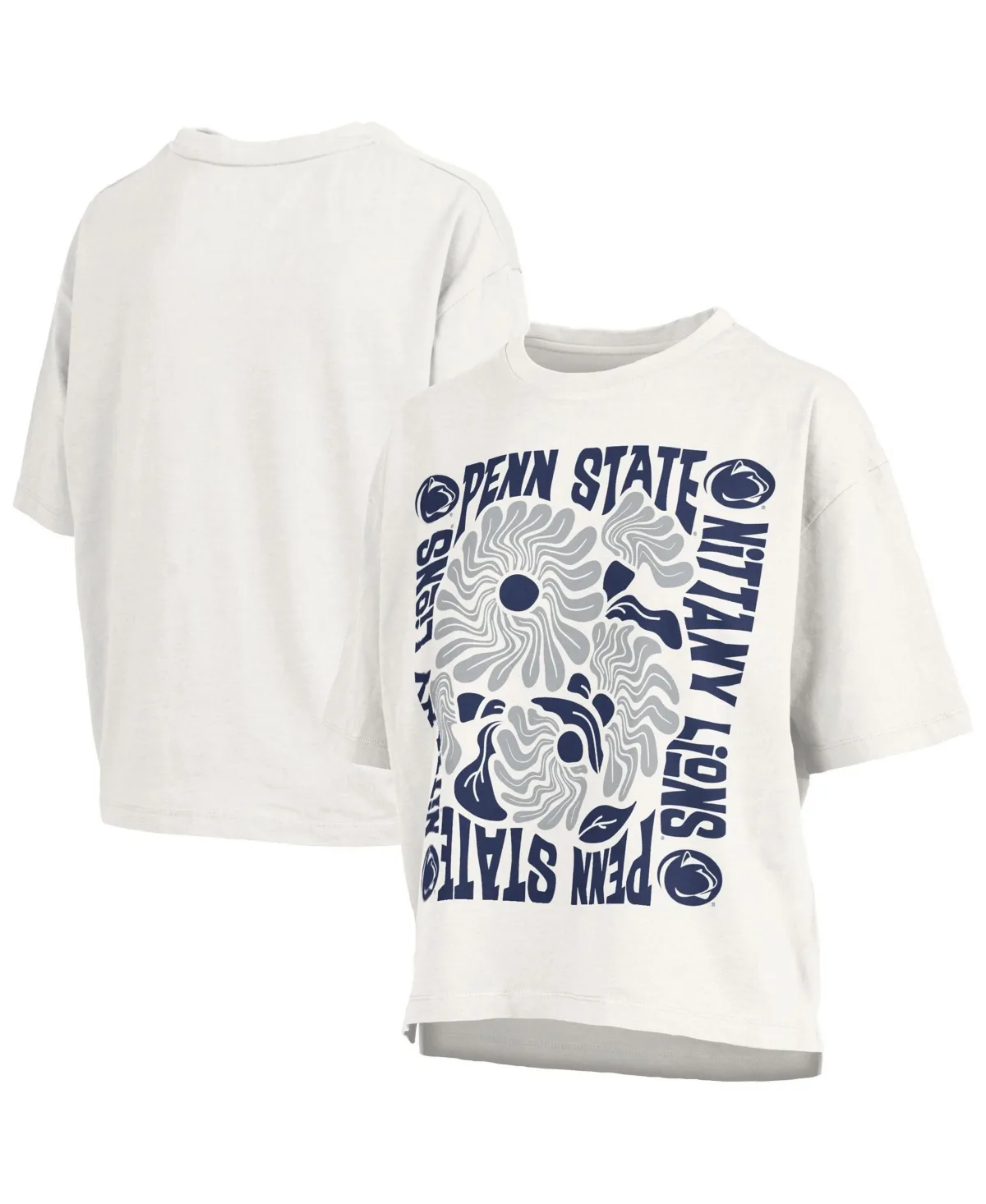 Floral-Print Cropped Graphic Tee by Pressbox