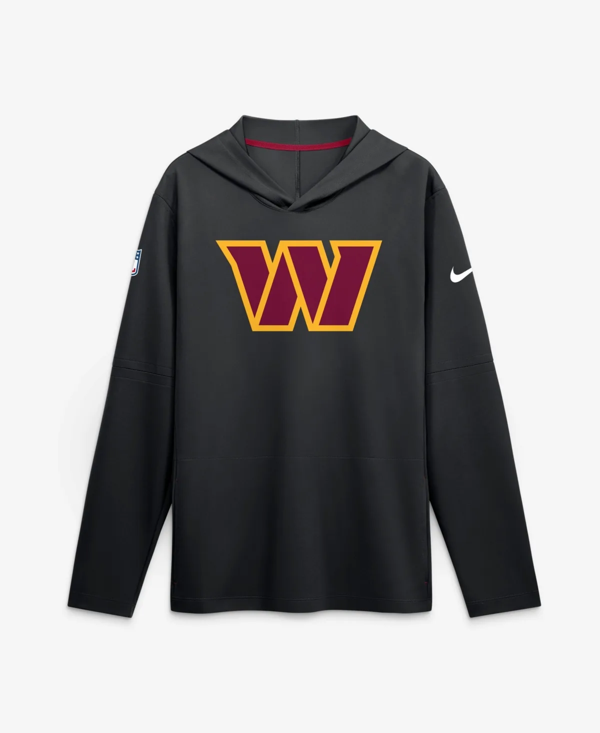Washington Commanders Sideline Dri-Fit Long Sleeve Hooded T-Shirt by Nike
