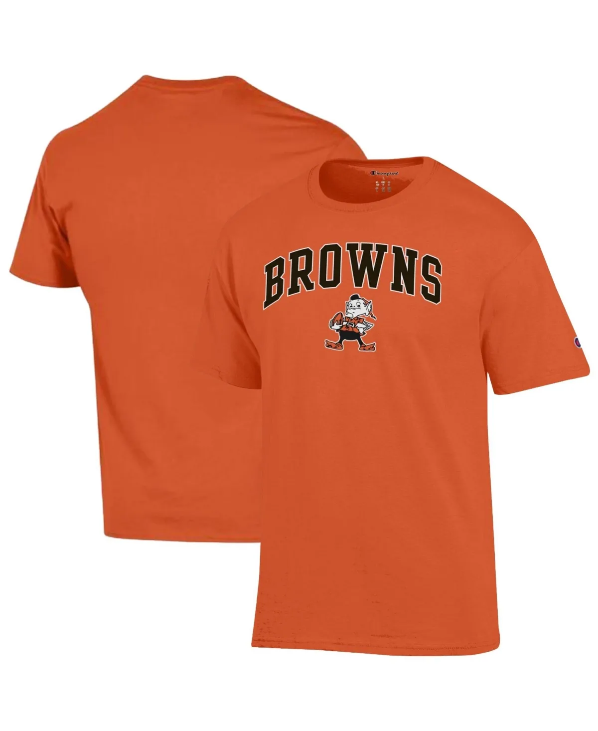 Cleveland Browns Screen-Print Arch Logo T-Shirt by Champion