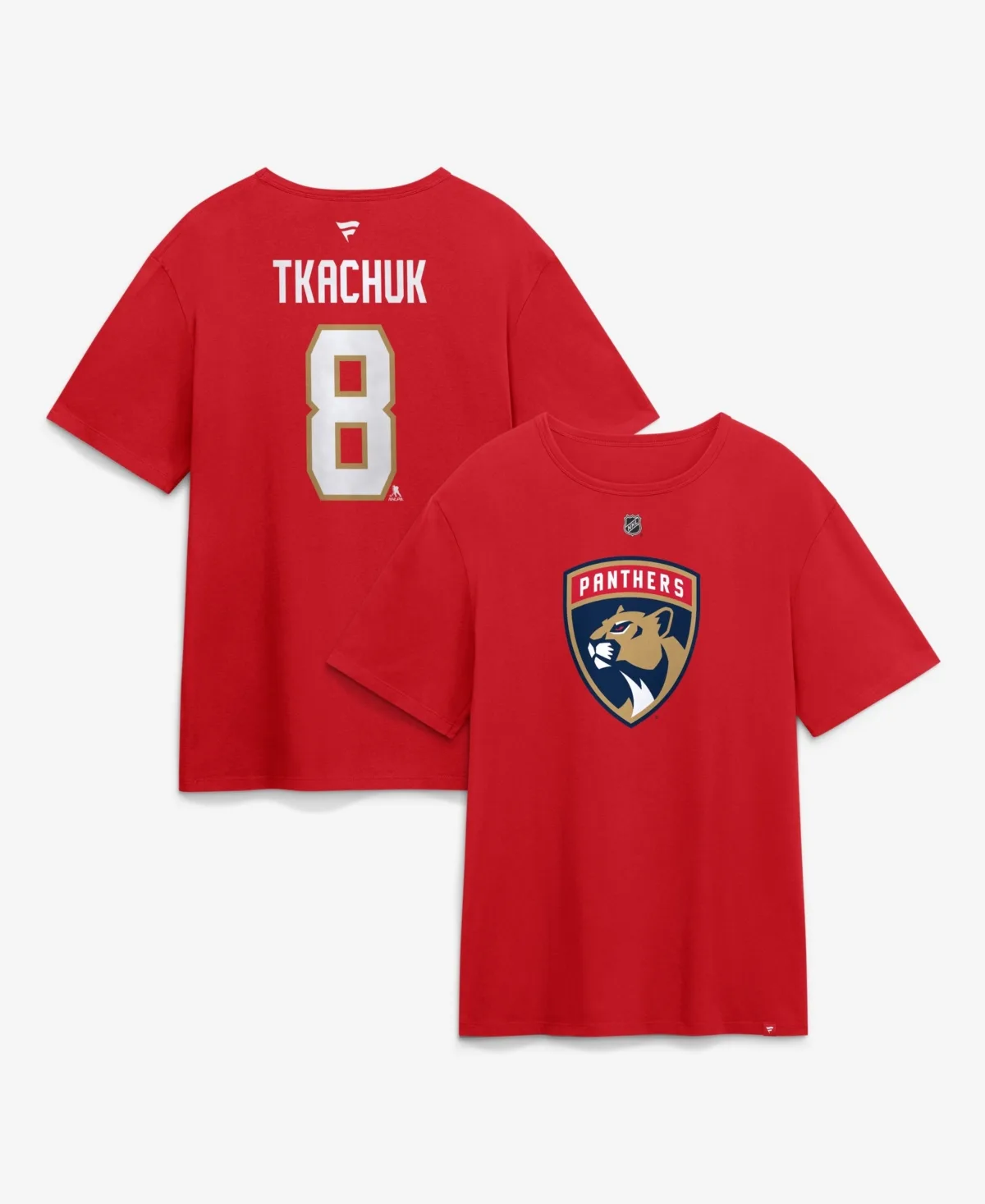 Brady Tkachuk Florida Panthers Authentic Stack Name & Number T-Shirt by Fanatics