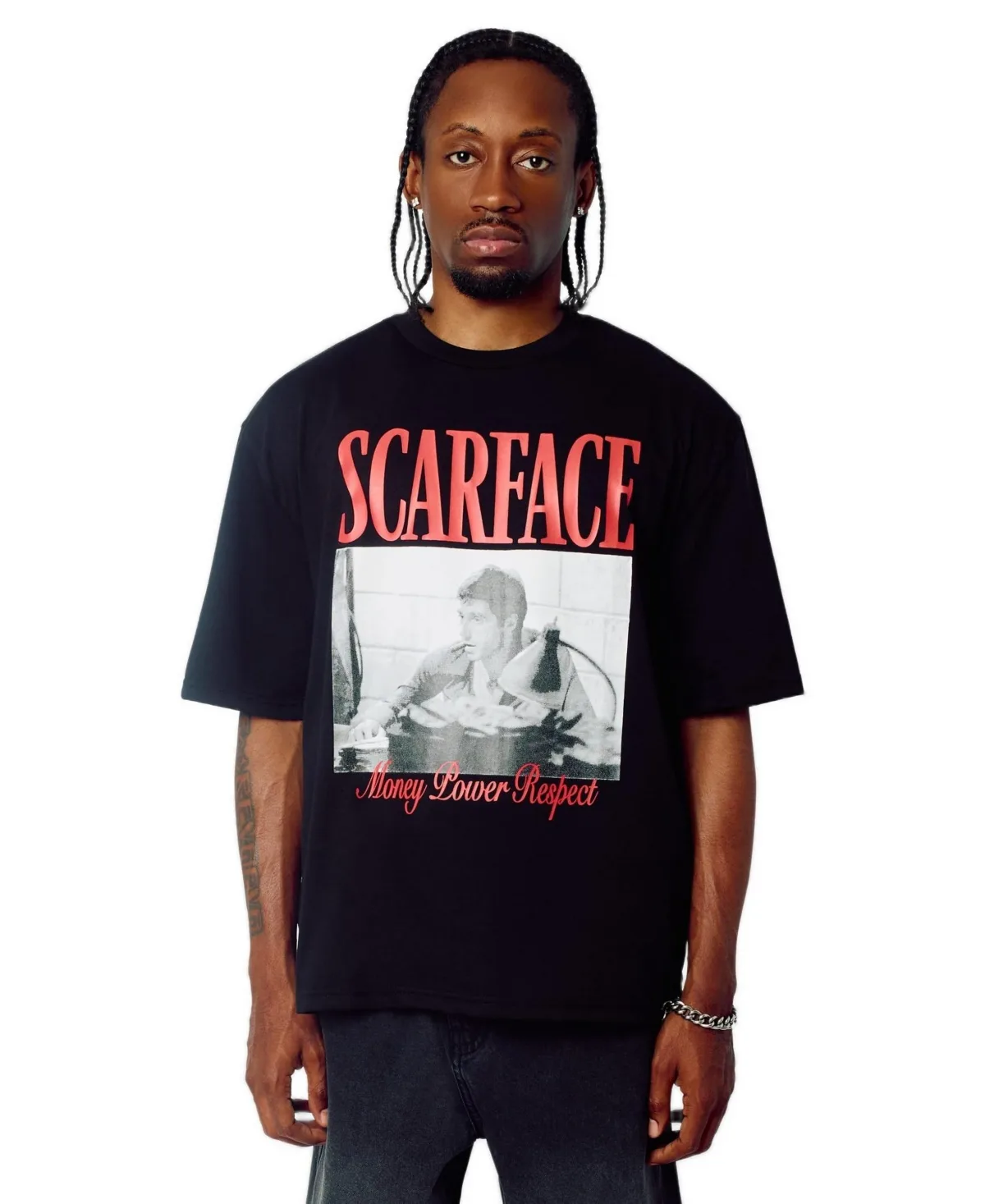 Scarface Money Power Respect Short Sleeve T-Shirt by Reason