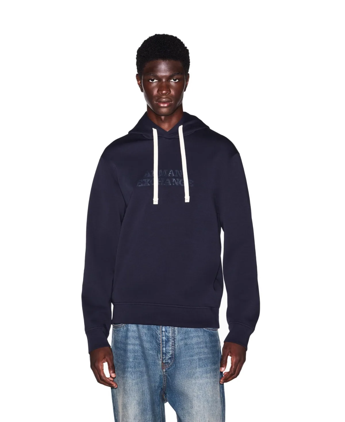 A - x Armani Exchange Milan Ny Logo Graphic Hoodie by Armani