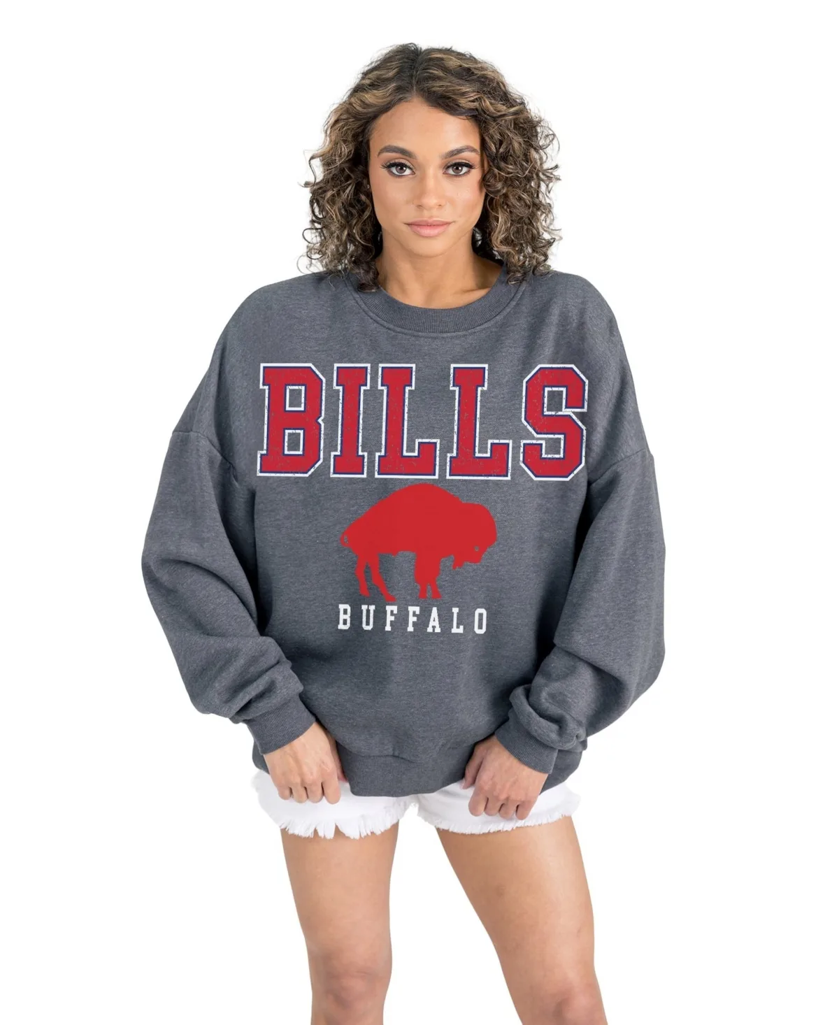 Buffalo Bills Bring Your Energy Oversized Fleece Sweatshirt by Gameday Couture