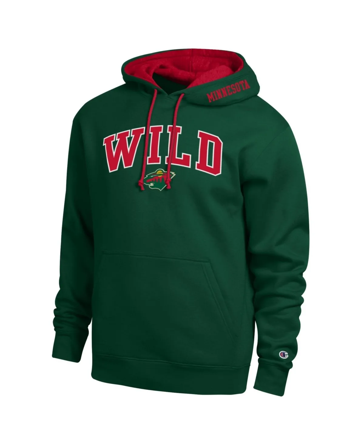Minnesota Wild Contrast Kangaroo-Pocket Hoodie by Champion