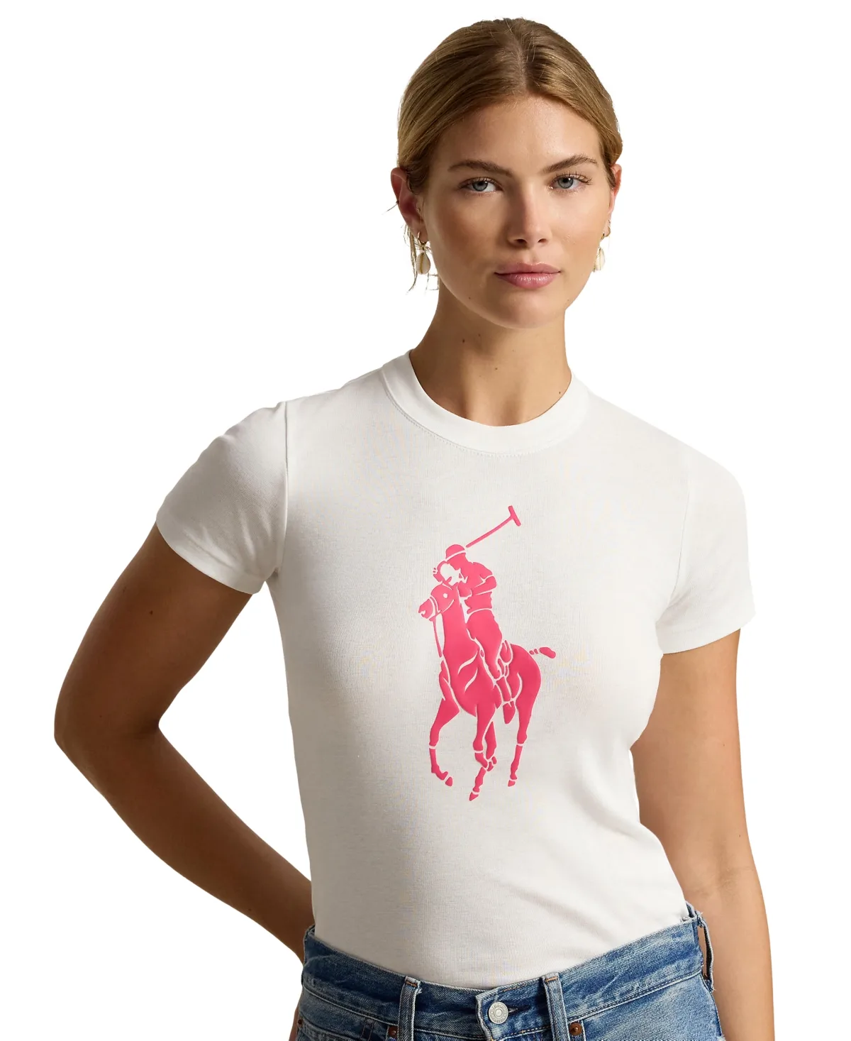 Pink Pony Crewneck T-Shirt by Polo Ralph Lauren