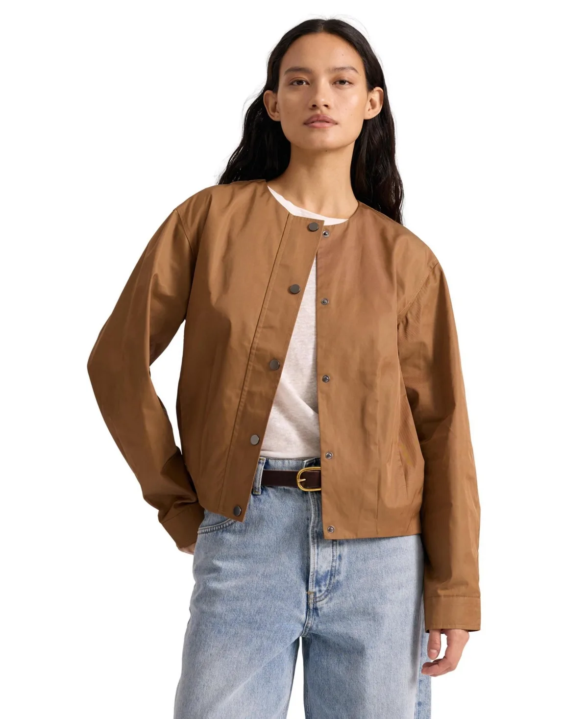 Pleat Hem Bomber Jacket by Albaray