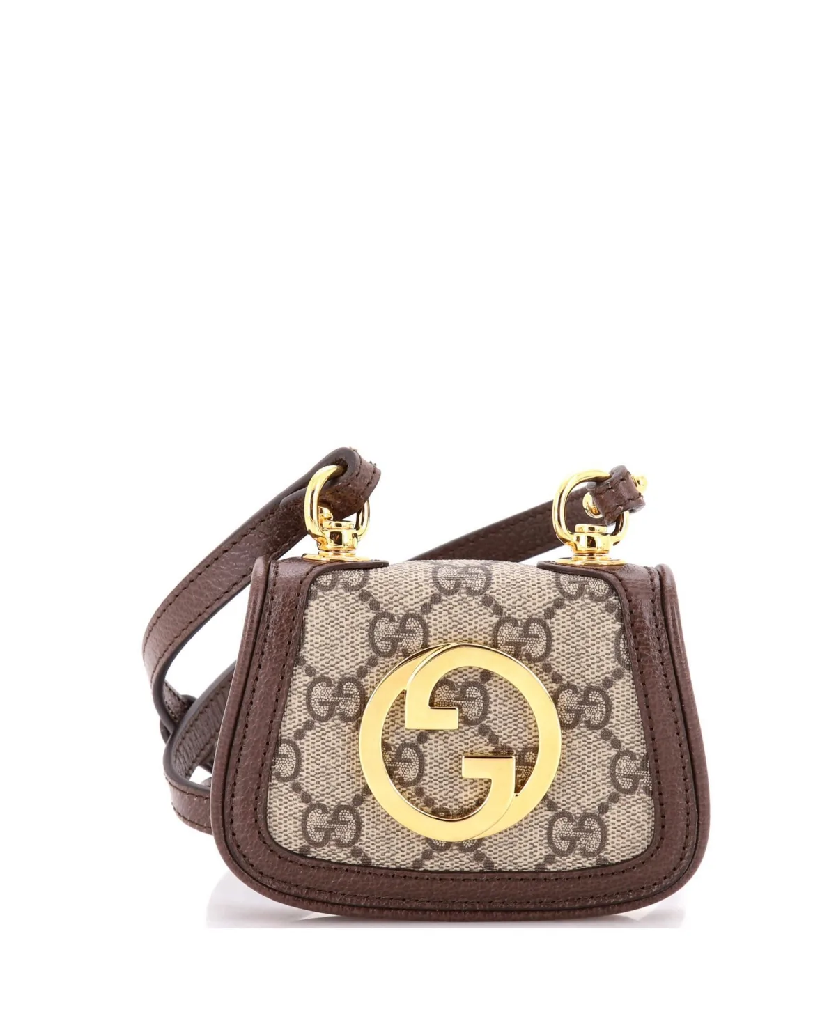 Pre-Owned Gucci Blondie Nm Card Case Wallet with Strap Gg Coated Canvas