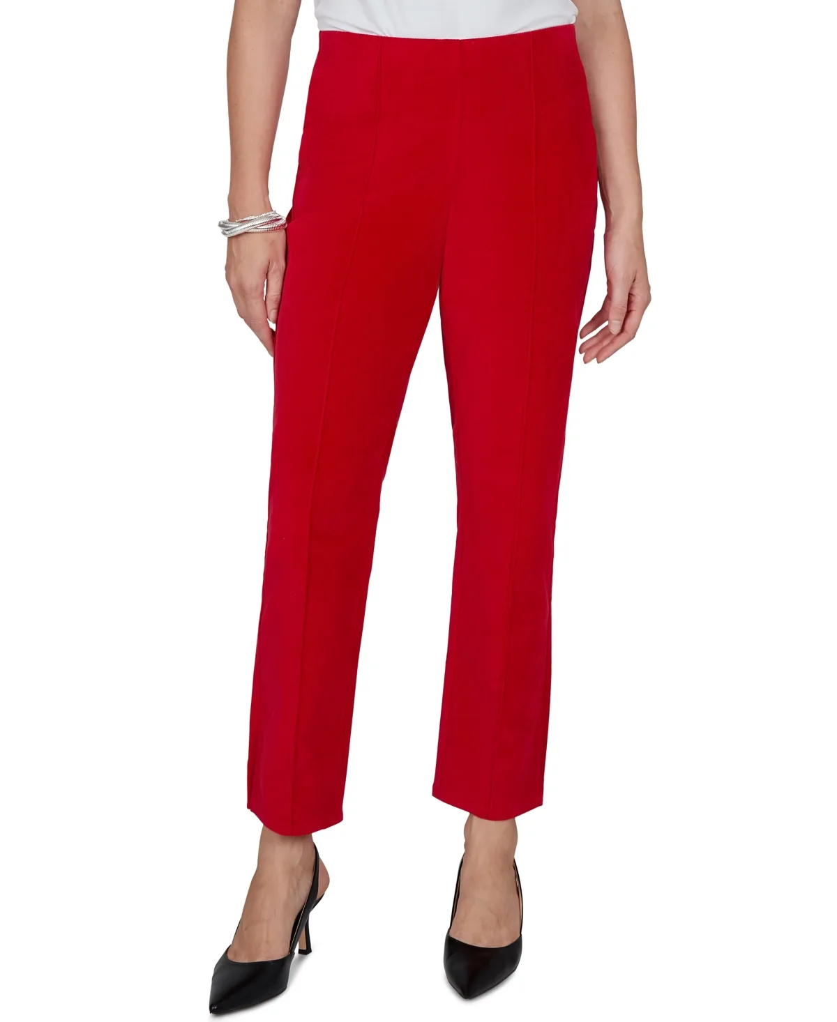 Velvet Stretch Ankle-Length Pants by Ruby Rd