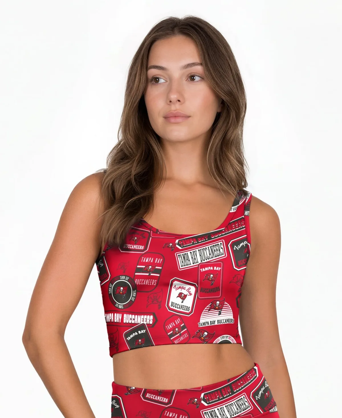 Tampa Bay Buccaneers Grady Wireless Scoop-Neck Bralette by Concepts Sport