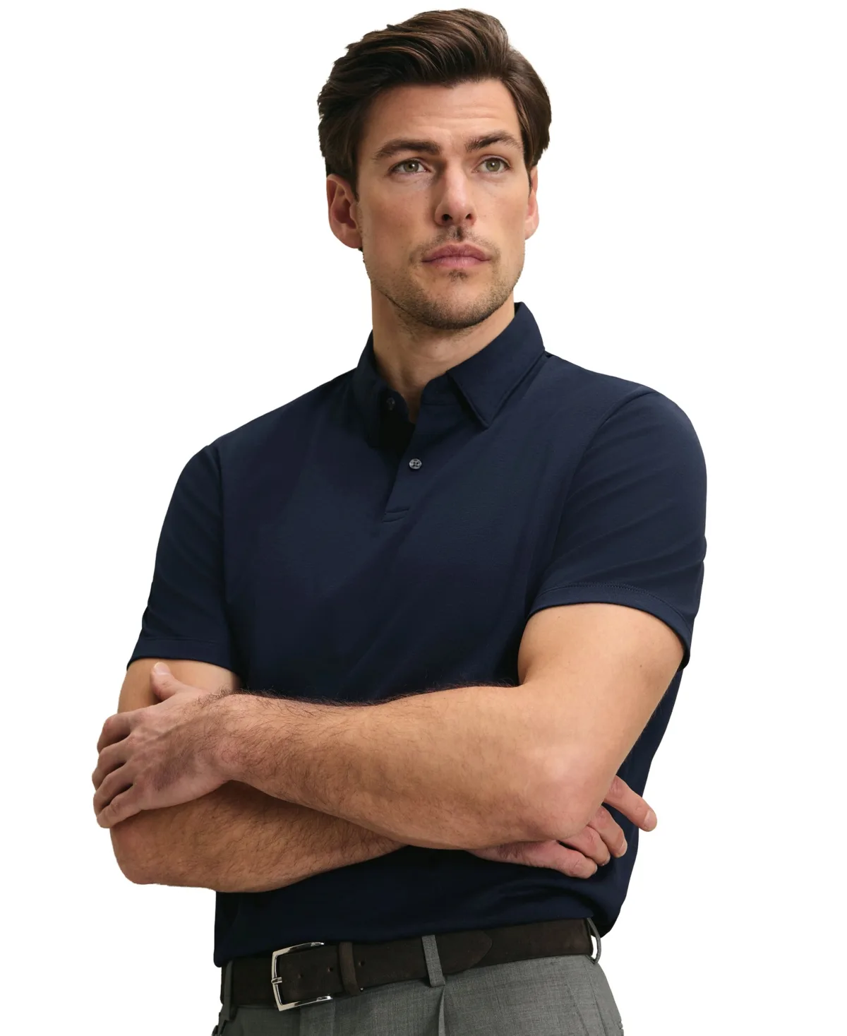 Smart Cotton Regular-Fit Button-Down Polo Shirt by Charles Tyrwhitt