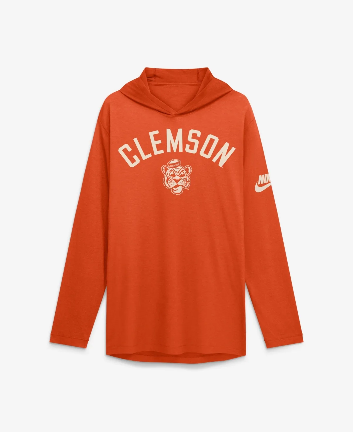Clemson Tigers Legacy Arch Tri-Blend Long Sleeve Hooded T-Shirt by Nike