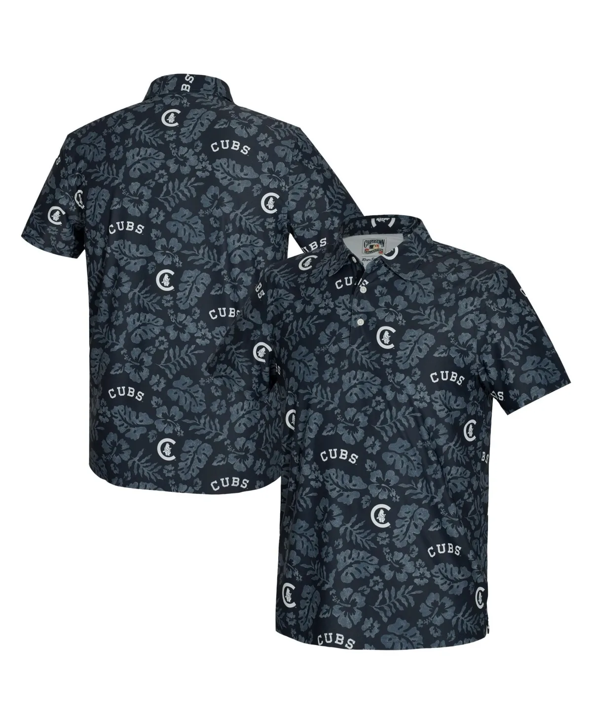 Chicago Cubs Cooperstown Four-Way Stretch Floral-Print Polo Shirt by Reyn Spooner