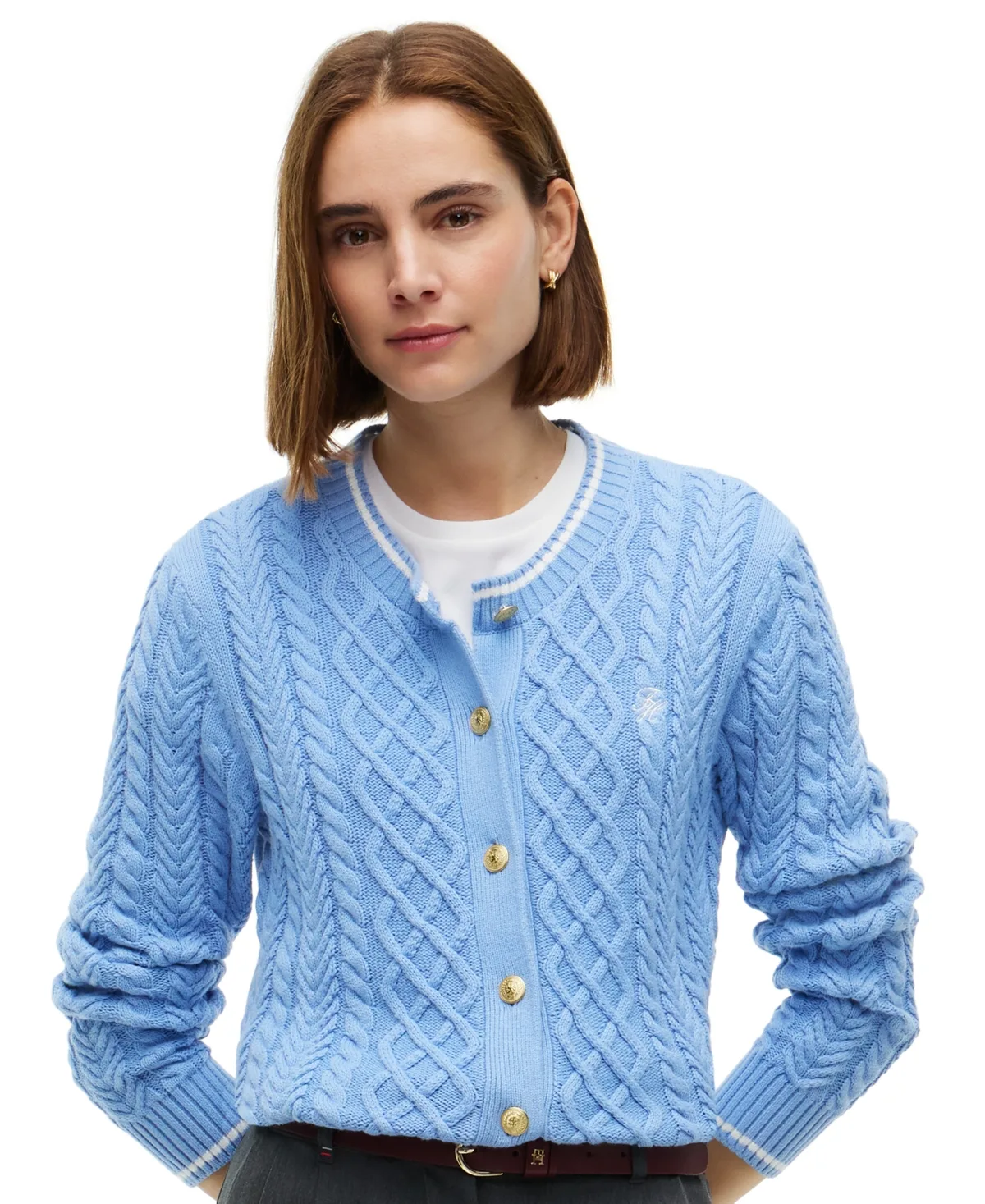 Heritage Cable Long-Sleeve Cardigan by Tommy Hilfiger