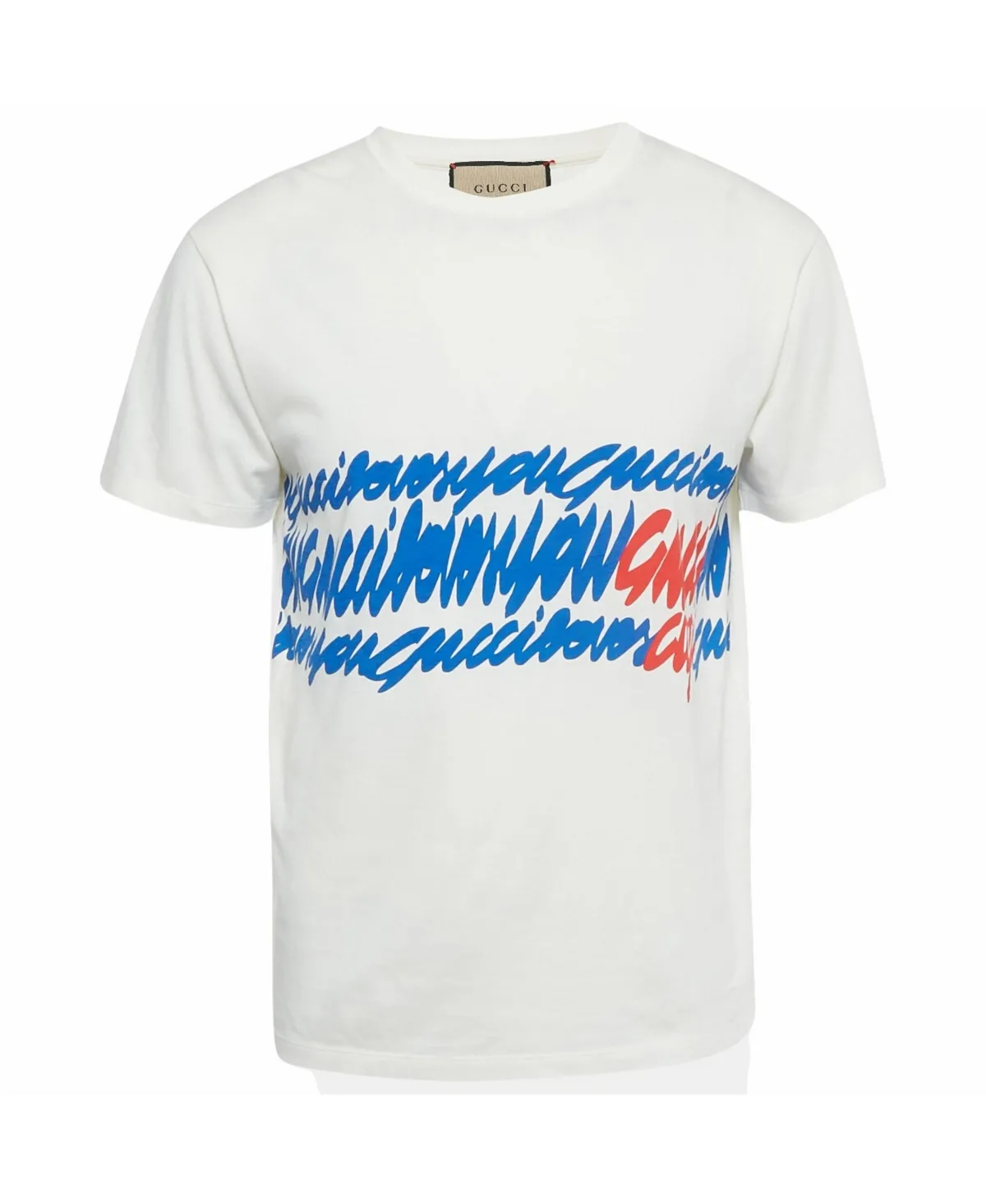Pre-Owned Gucci Printed Jersey Crewneck T-Shirt by Gucci