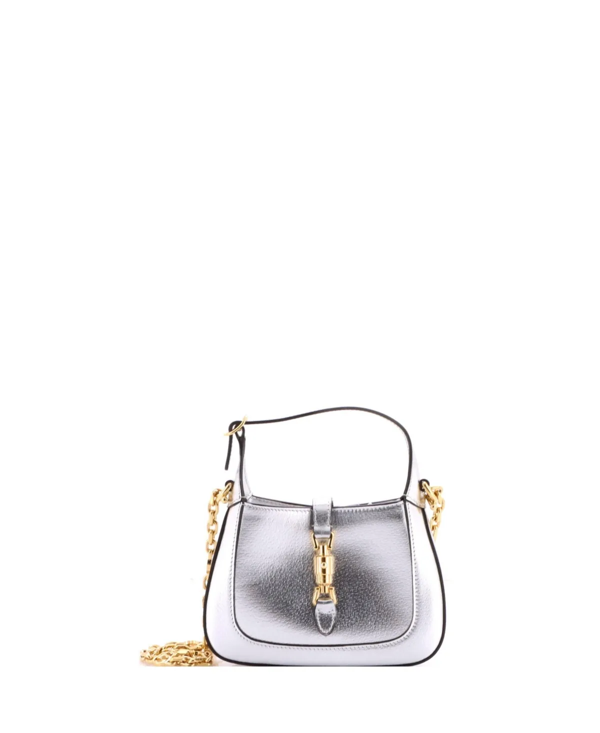 Pre-Owned Gucci Mini Jackie 1961 Chain Hobo Leather