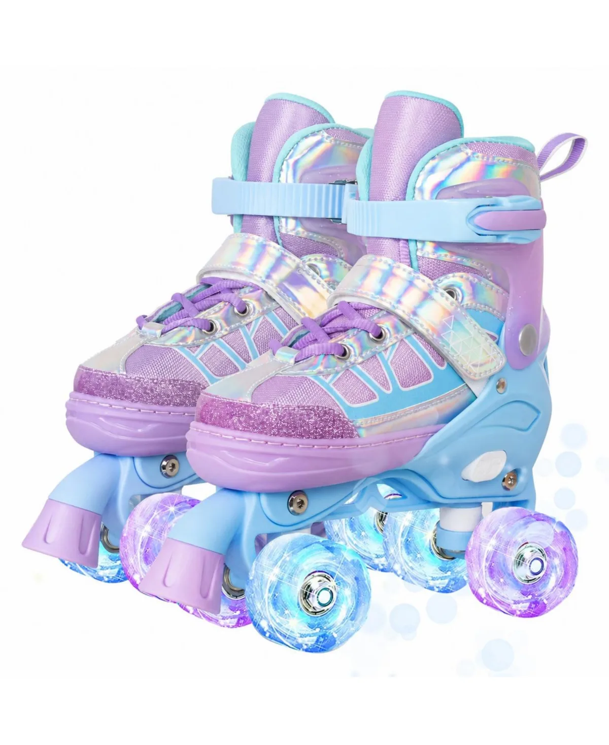 Adjustable Quad Roller Skates Light Up Wheels by Magicorange