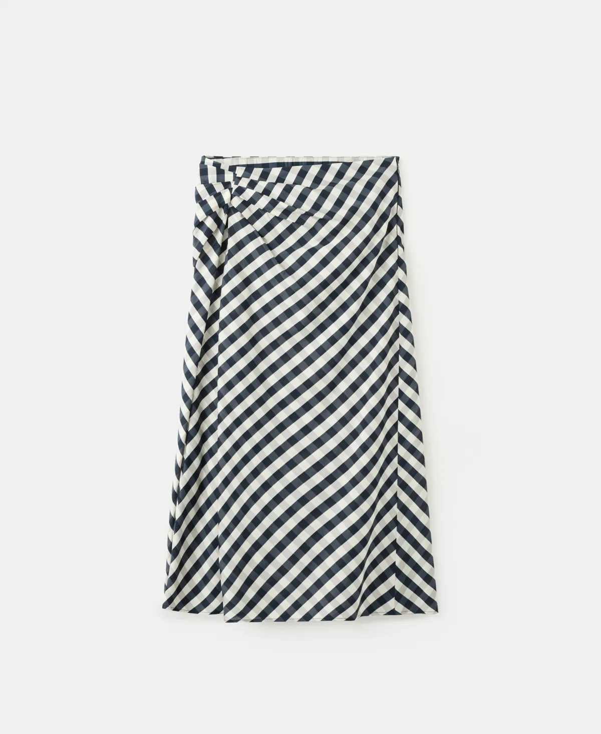 Gingham Midi Skirt by Mango