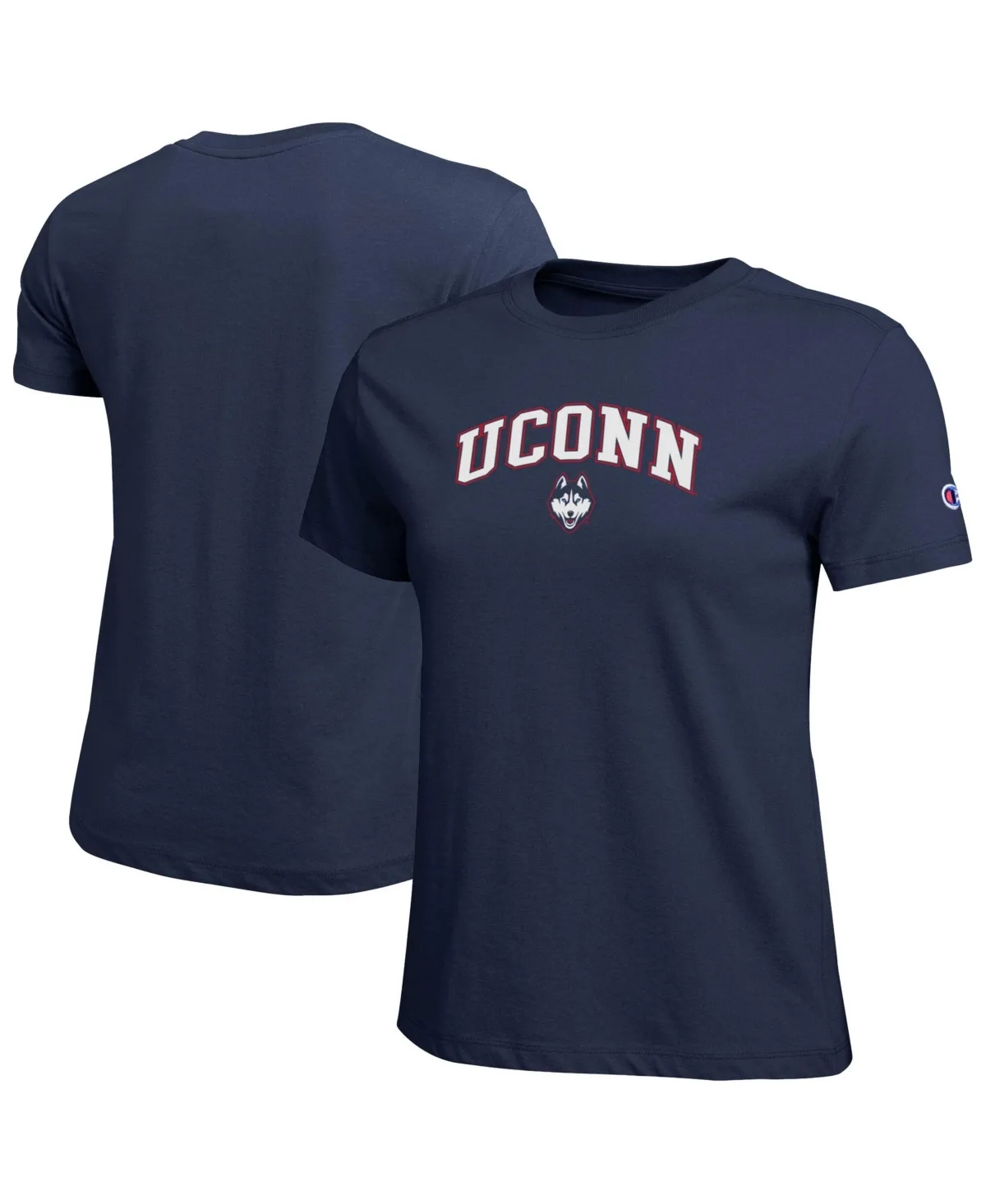 UConn Huskies Arched Over Logo T-Shirt by Champion