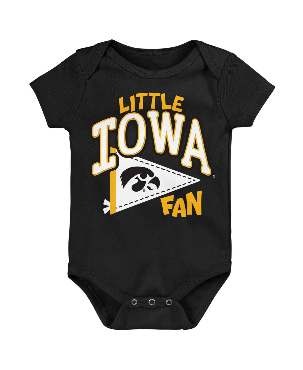 Iowa Hawkeyes Short-Sleeve Bodysuit by Outerstuff