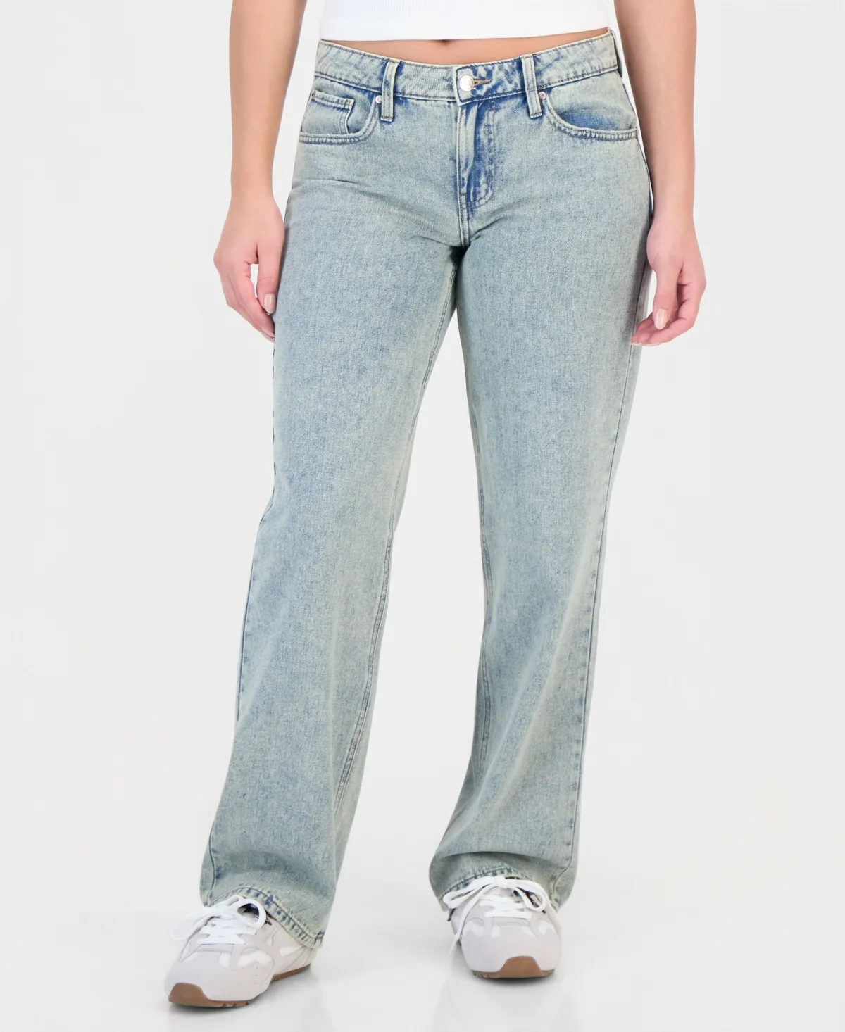 Low-Rise Straight-Leg Jeans by Celebrity Pink