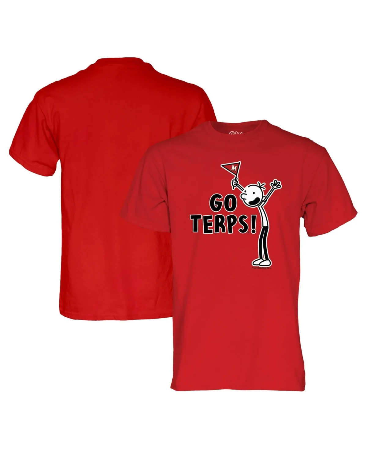 Maryland Terrapins Go Terps Screen-Print Short-Sleeve T-Shirt by Blue 84