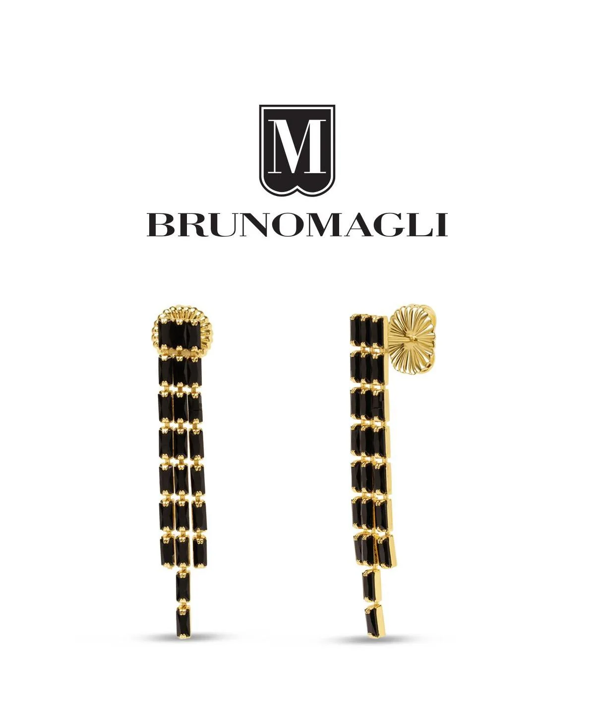 Crystal Gabriella Gold-Tone Dangle Earrings by Bruno Magli