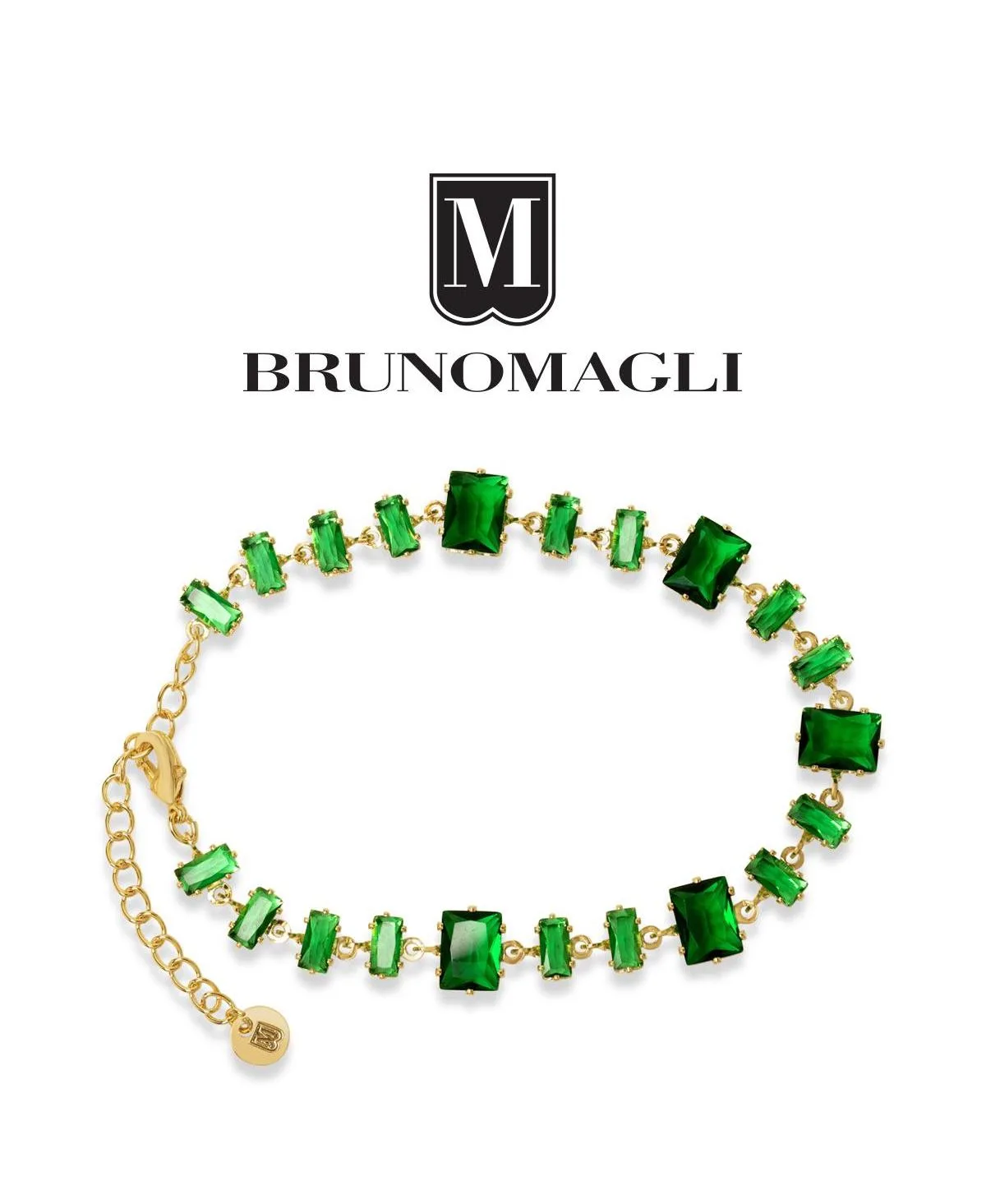 Crystal Gold-Tone Pasqualina Adjustable Bracelet by Bruno Magli