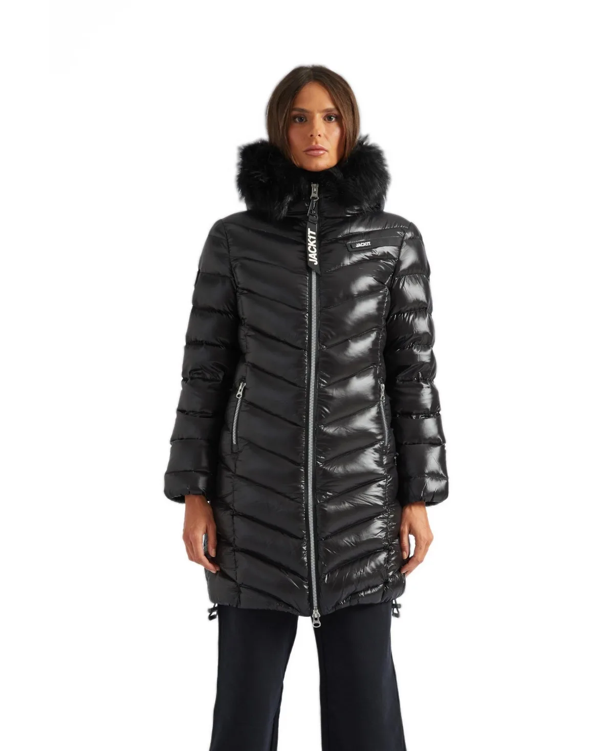 Longline Hooded Down Coat by Jack1t