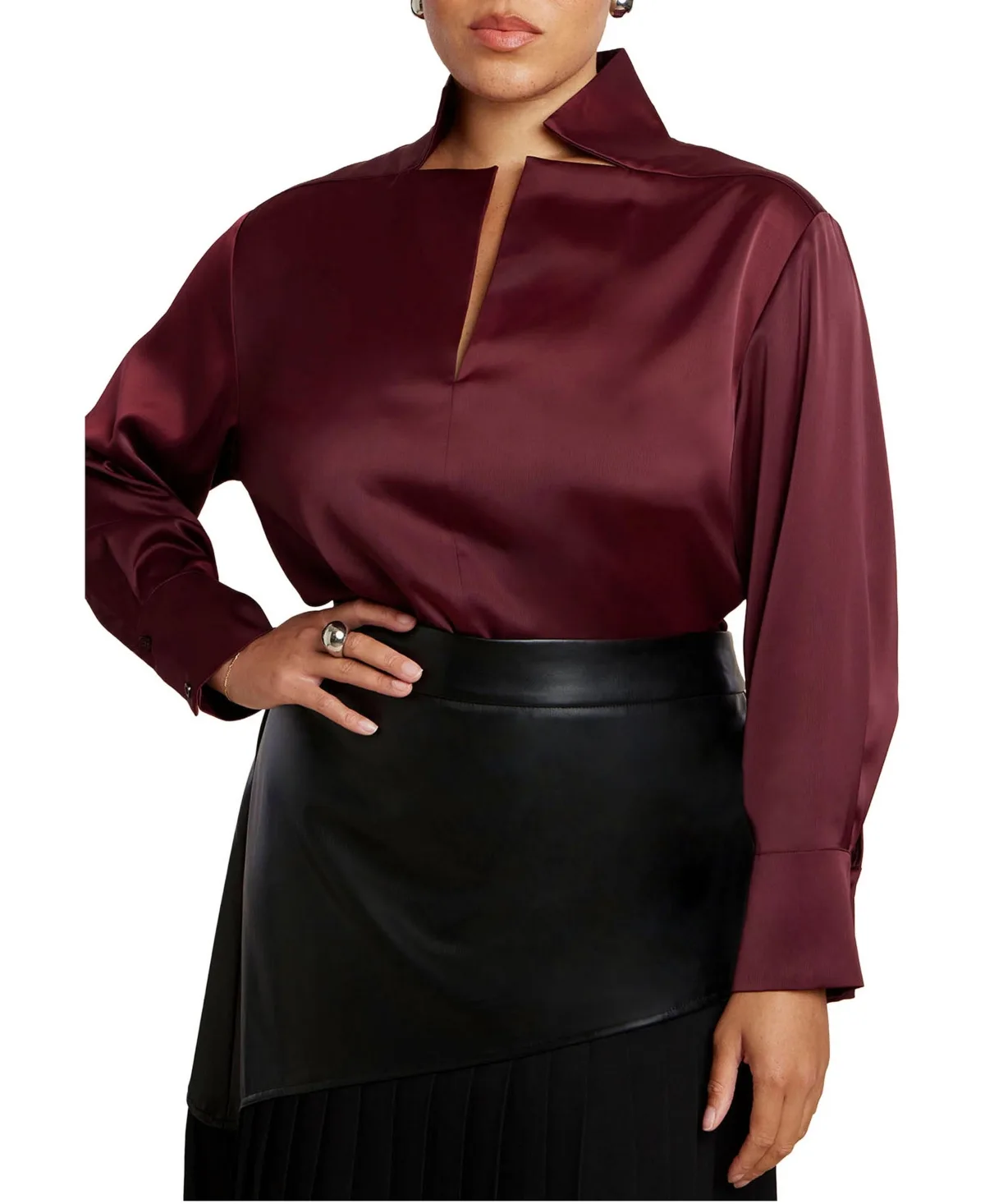 Deconstructed Neckline Blouse by Eloquii