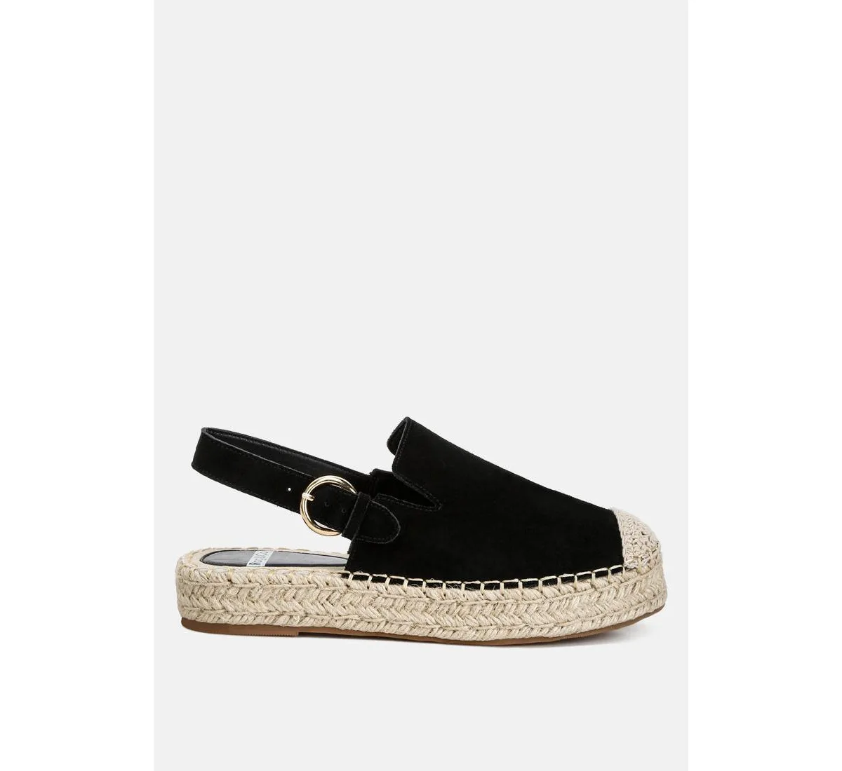 Affie Suede Slingback Strap Espadrilles by Rag & Co