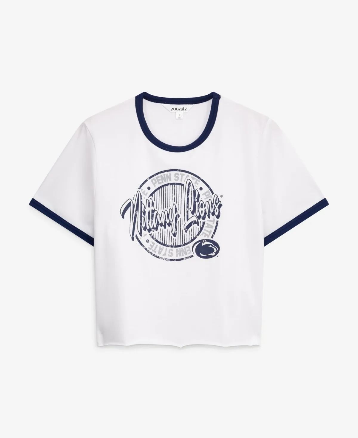 Penn State Nittany Lions Retro Ringer Graphic Tee by Zoozatz