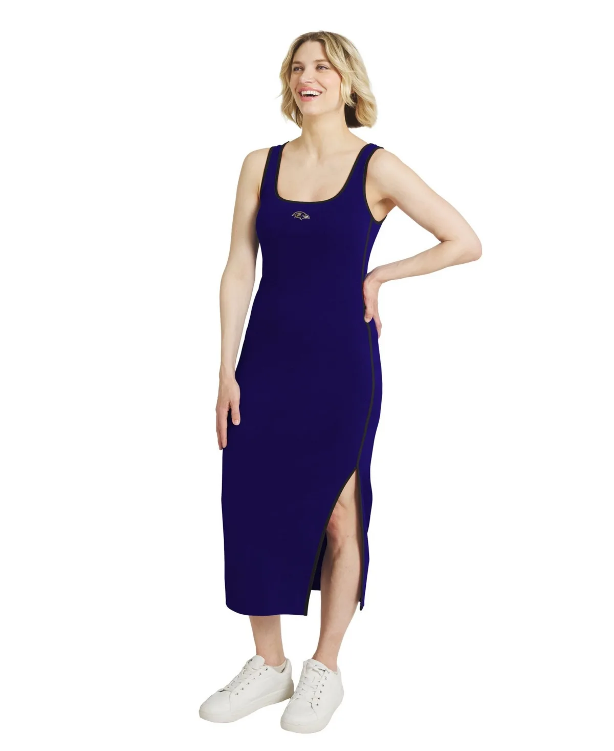 Baltimore Ravens Ribbed Scoop Neck Tank Dress by Wear by Erin Andrews