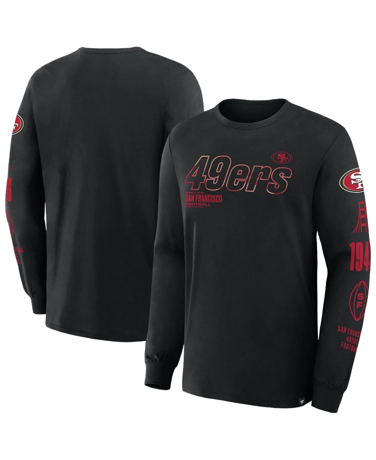 Checkdown Pass Long-Sleeve Screen-Print T-Shirt by Fanatics