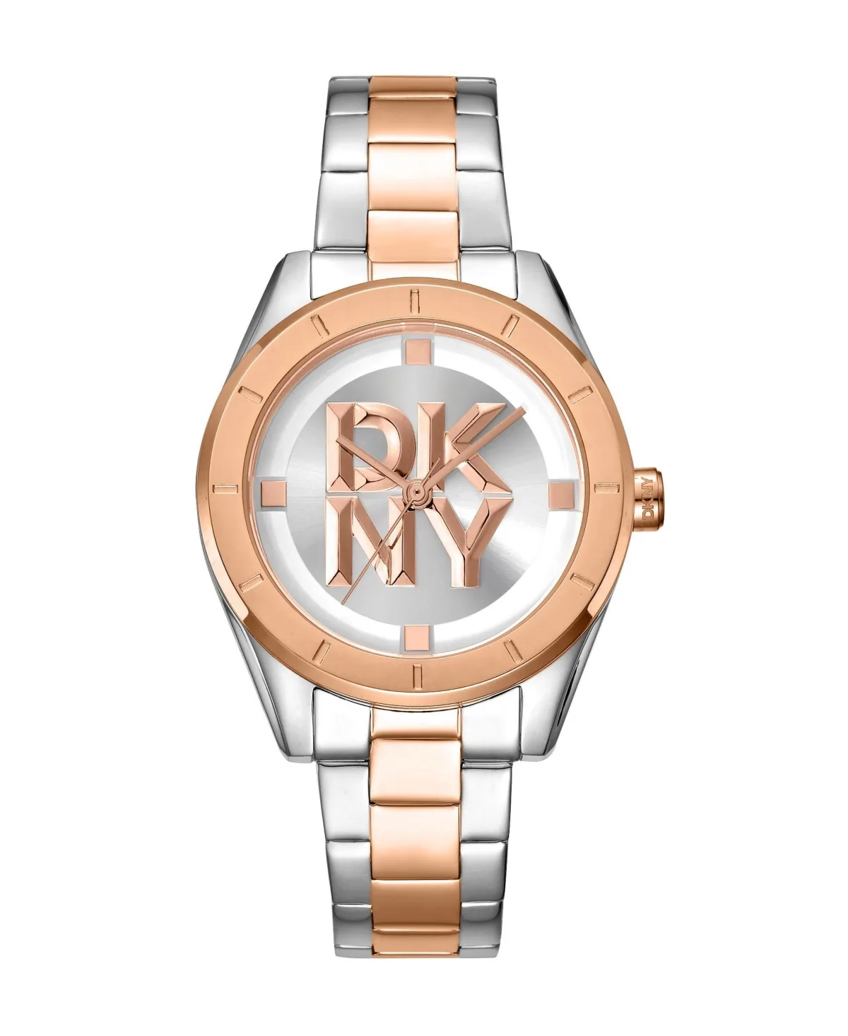 Quartz Chambers Water-Resistant Two-Tone Stainless Steel Bracelet Watch, 34mm by DKNY