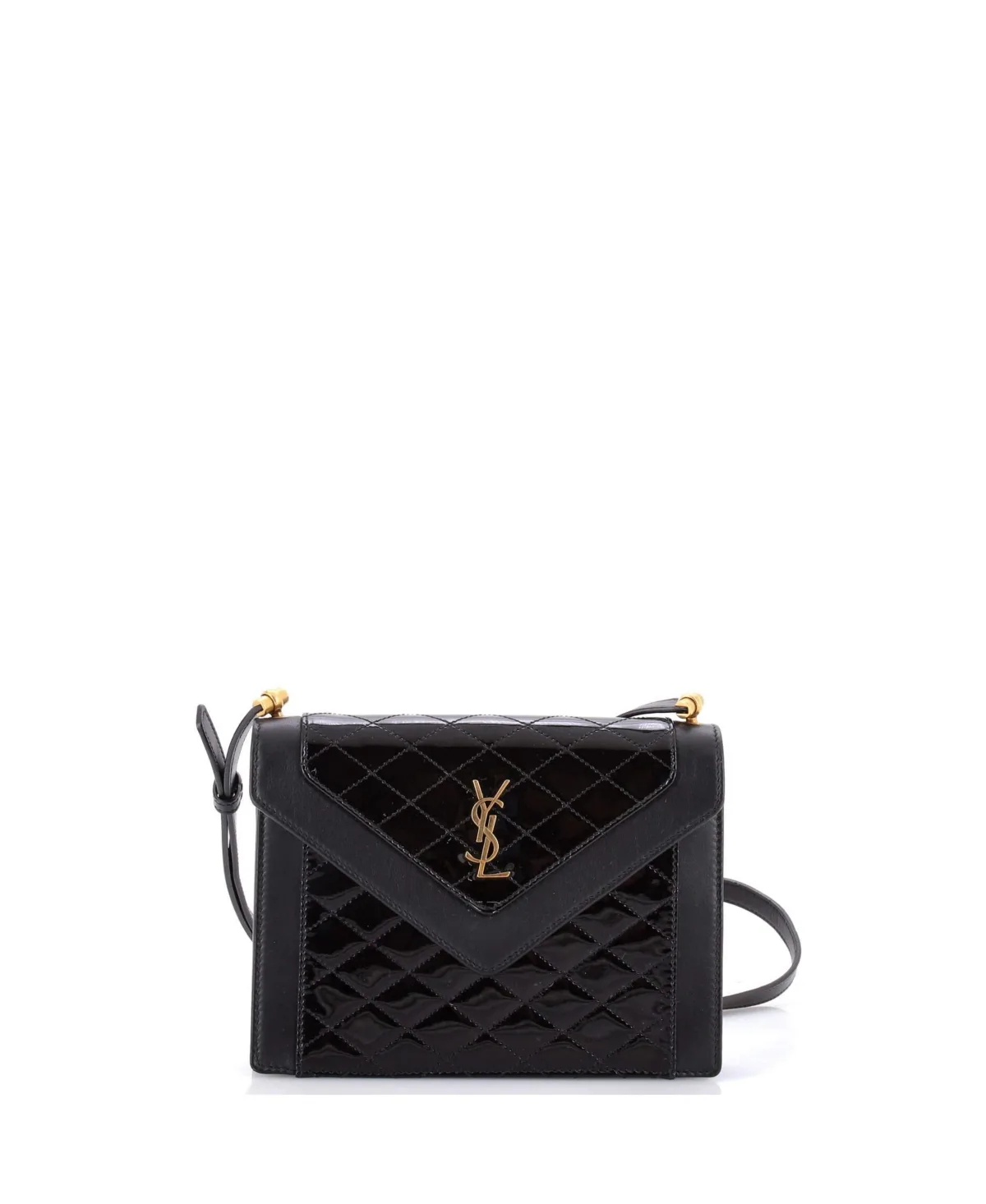 Pre-Owned Mini Gaby Envelope Satchel Quilted Leather by Saint Laurent