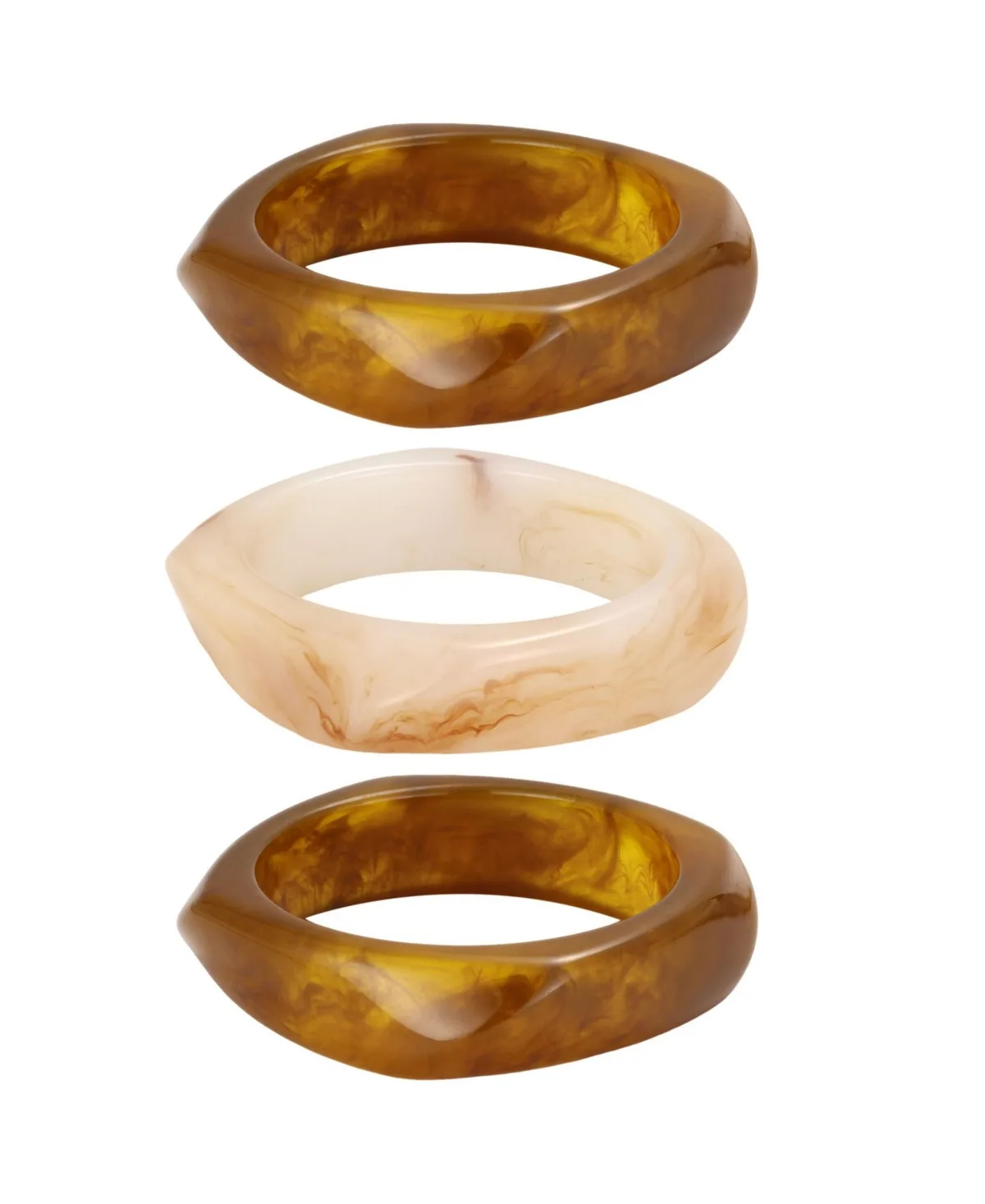 Resin Bangle, 3-Piece Set by Adornia