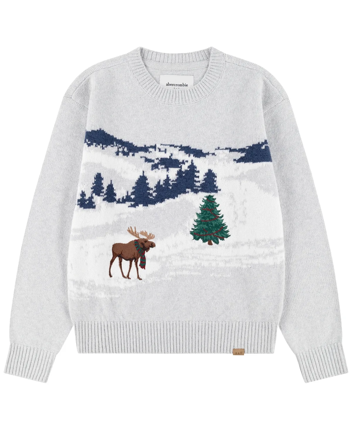 Intarsia-Knit Embroidered Sweater by Abercrombie Kids