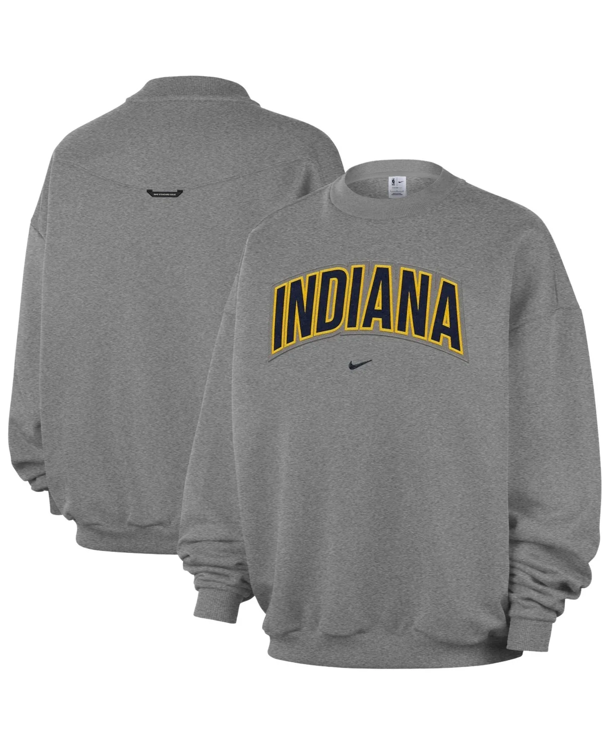 Indiana Pacers Standard Issue Wordmark Fleece Therma-Fit Sweatshirt by Nike