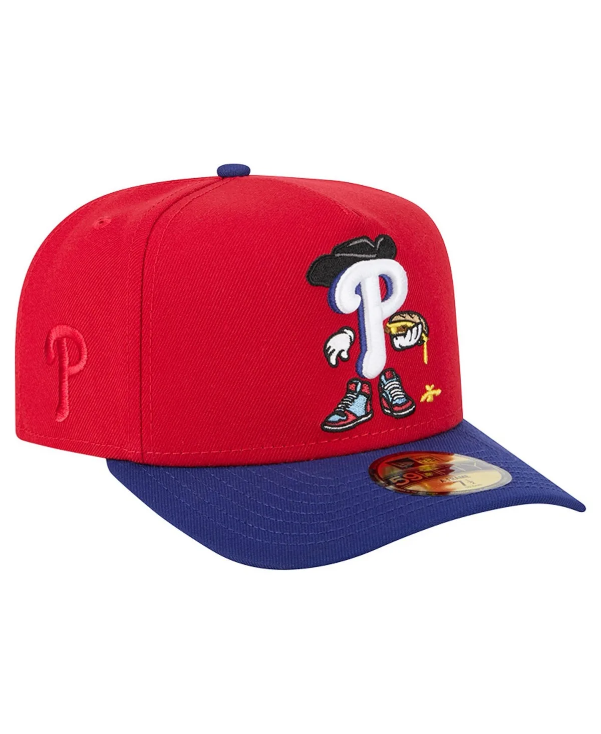 Philadelphia Phillies Cartoon 59FIFTY A-Frame Embroidered Fitted Hat by New Era
