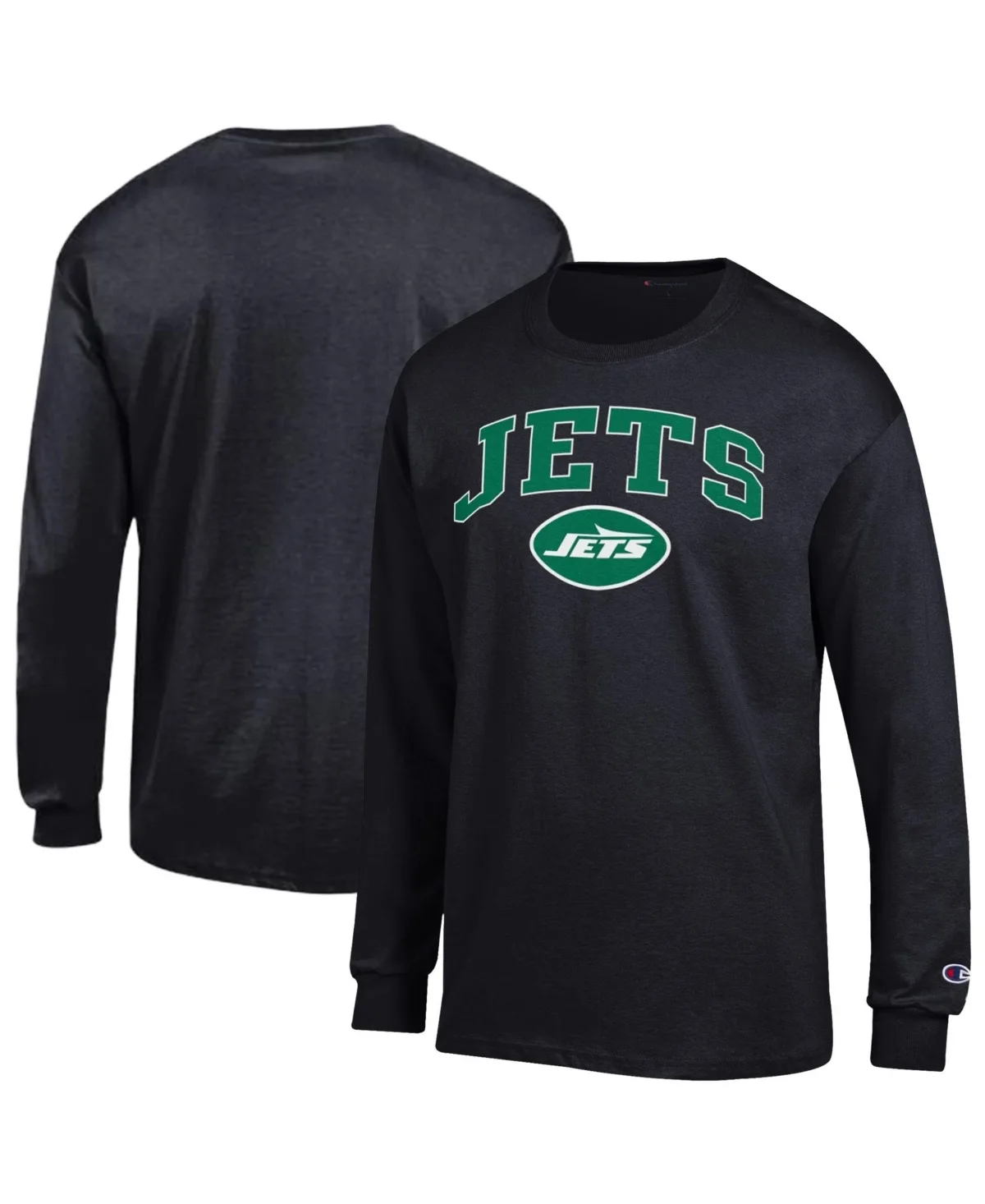 New York Jets Long Sleeve Screen-Print T-Shirt by Champion