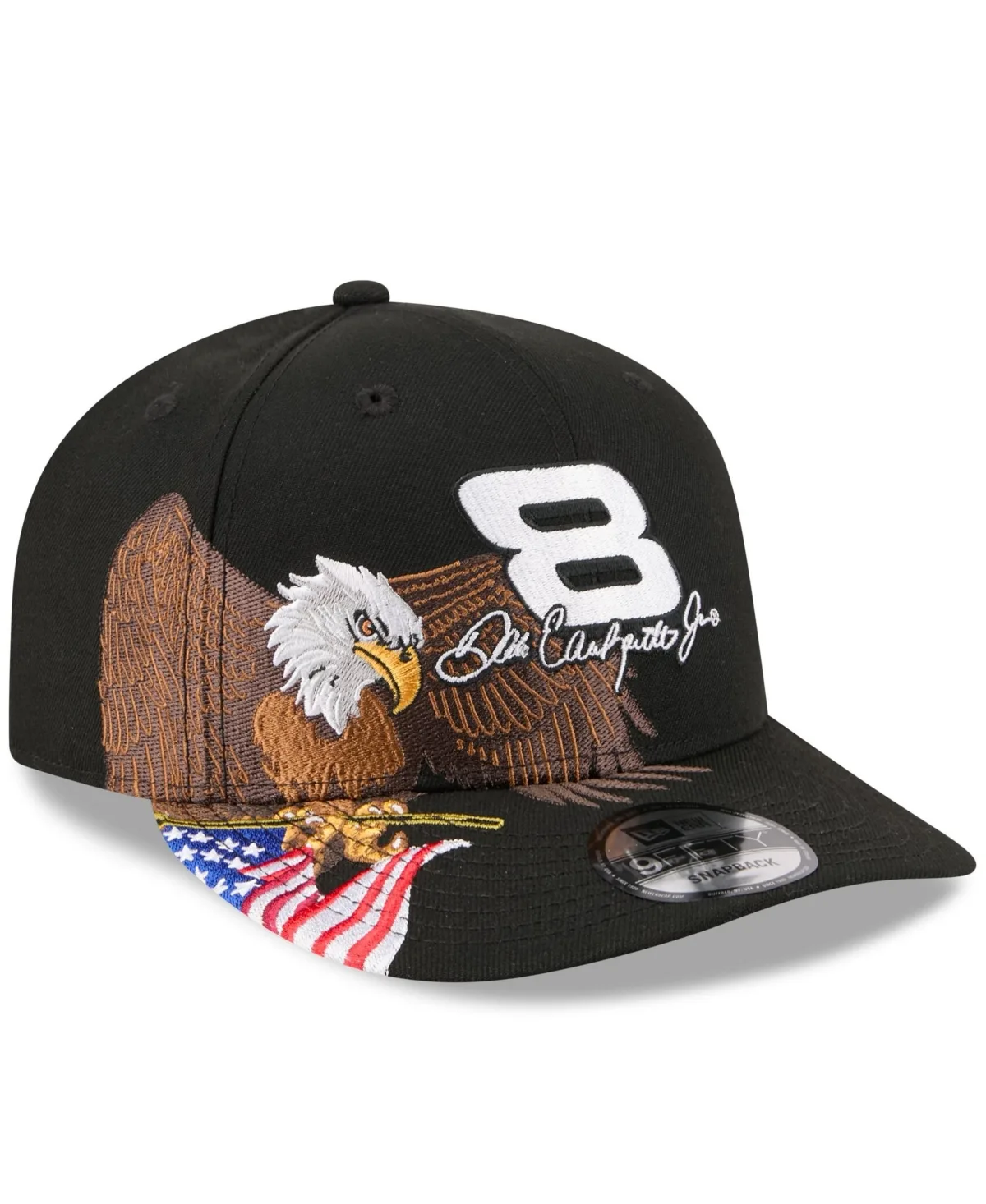 Dale Earnhardt Jr. Patriotic Eagle Flag A-Frame 9FIFTY Snapback Hat by New Era