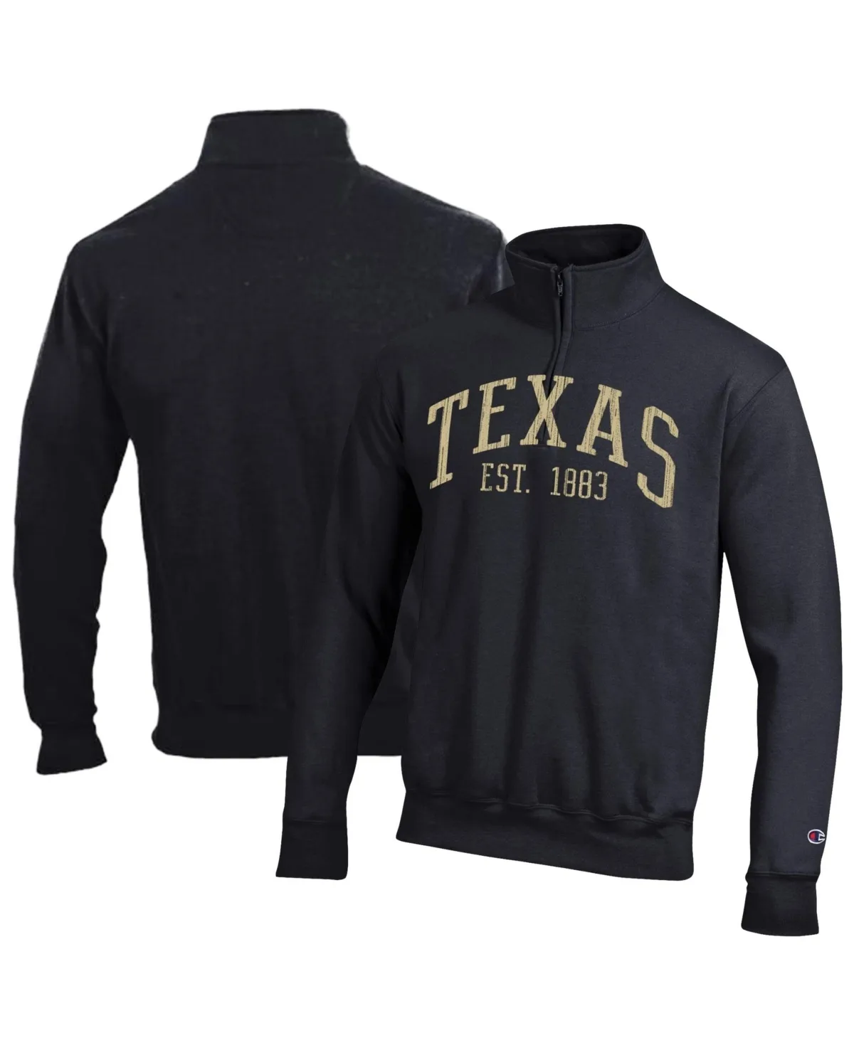 Texas Longhorns Powerblend Quarter-Zip Pullover by Champion